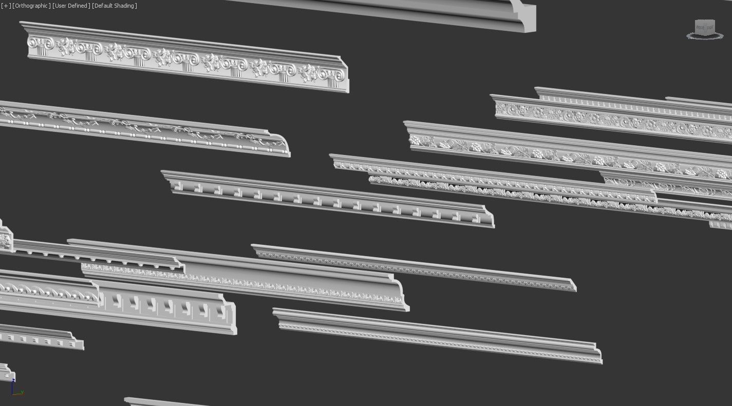 Cornice Collection 200 Item 3D model Free 3D model_6