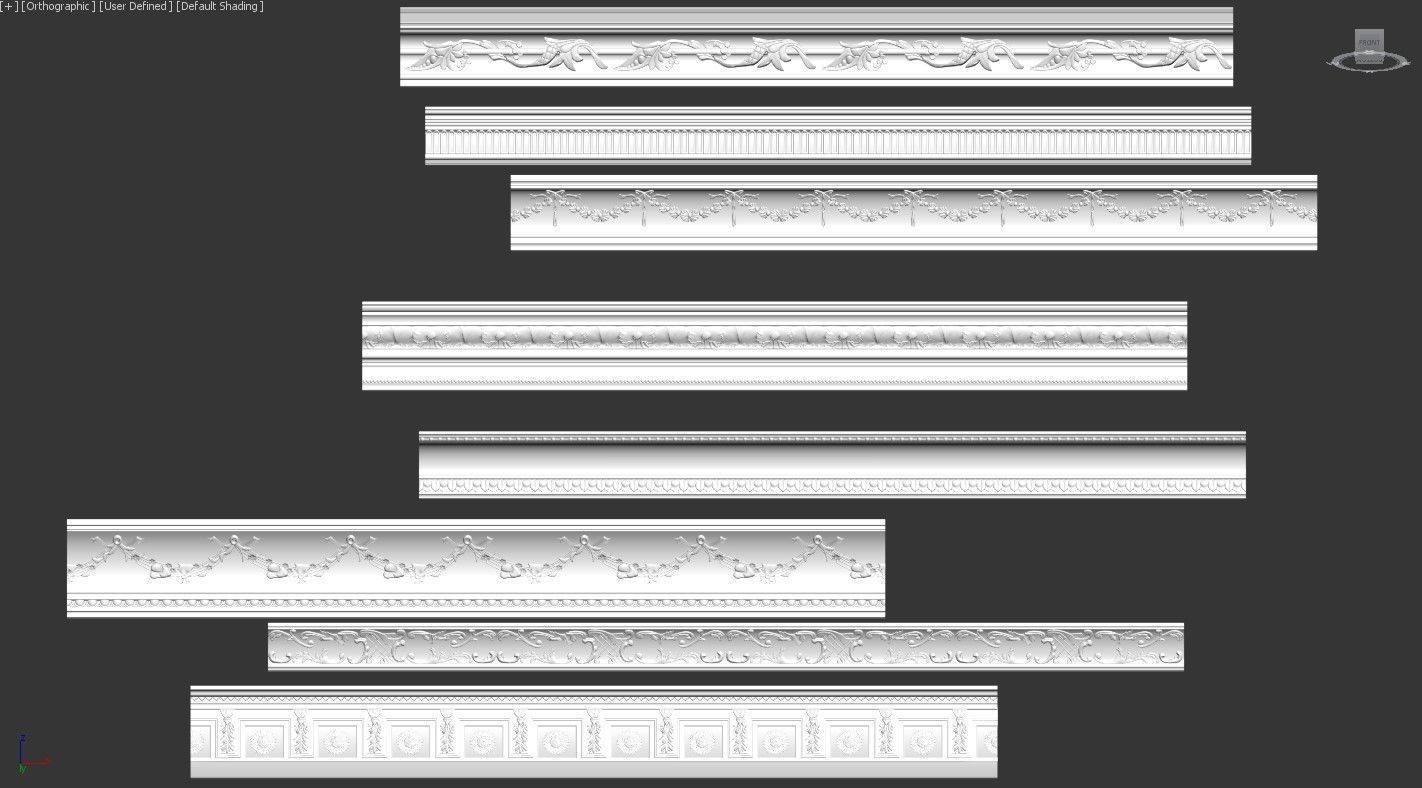 Cornice Collection 200 Item 3D model Free 3D model_4