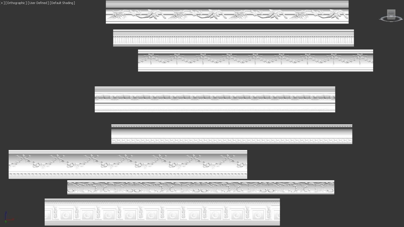 Cornice Collection 200 Item 3D model Free 3D model_5