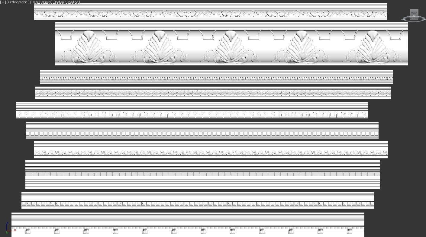 Cornice Collection 200 Item 3D model Free 3D model_2