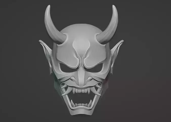 Hannya Demon Oni Samurai Mask 