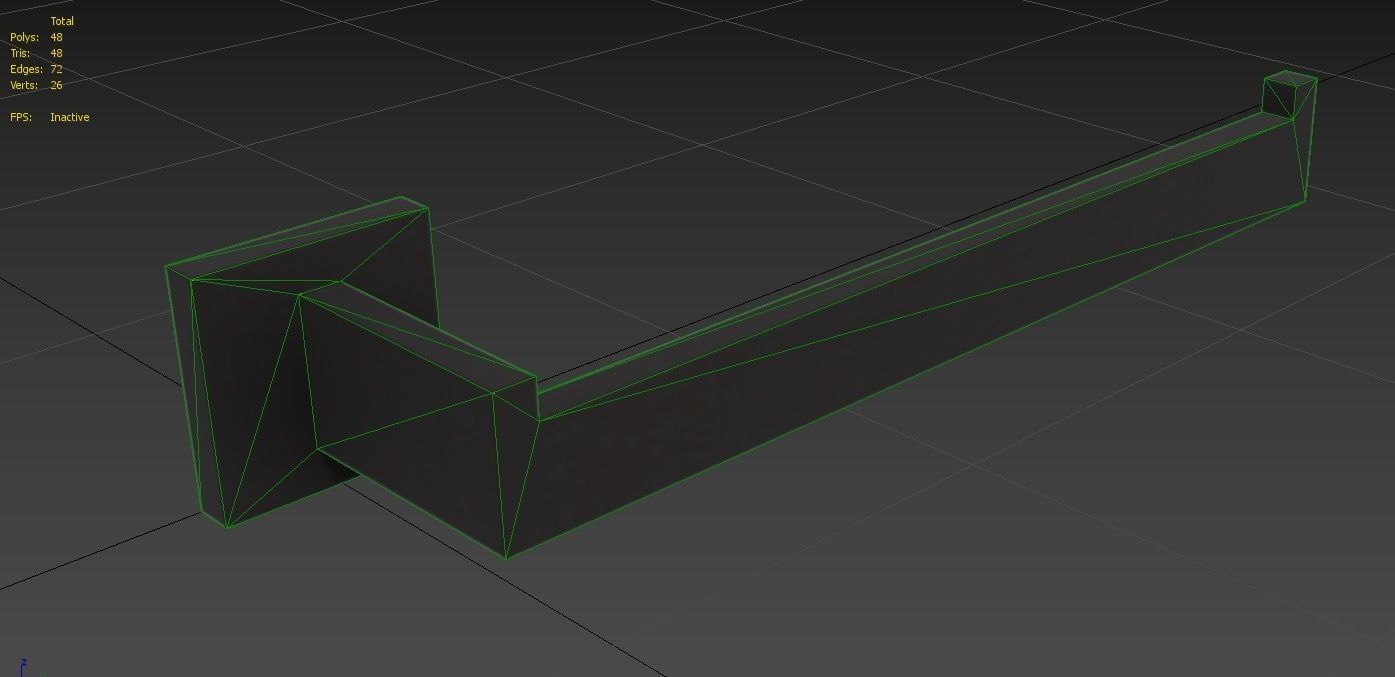 Towel Holder 02 Free low-poly 3D model_13