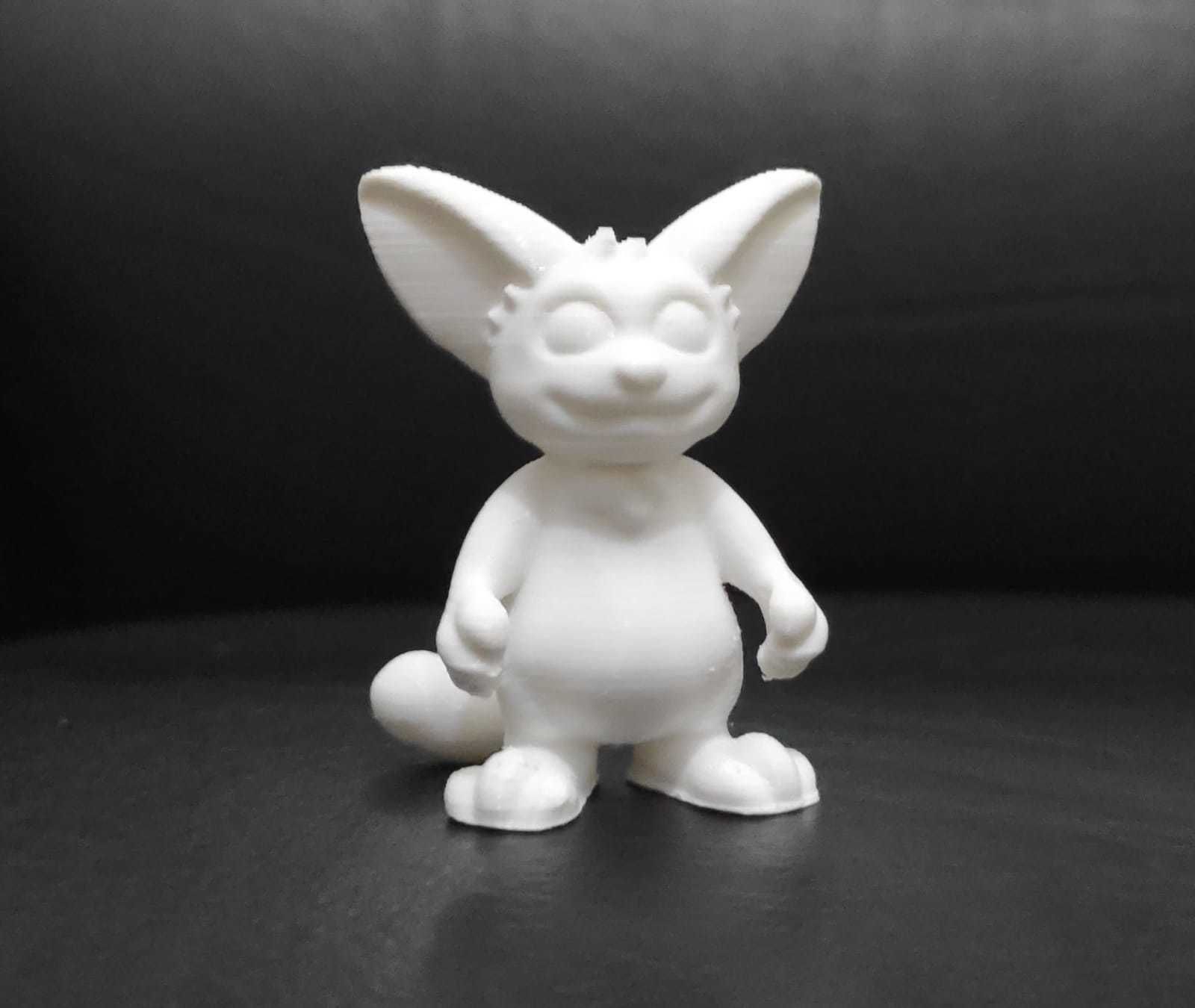 Cartoon Fennec Fox 3D print model_4