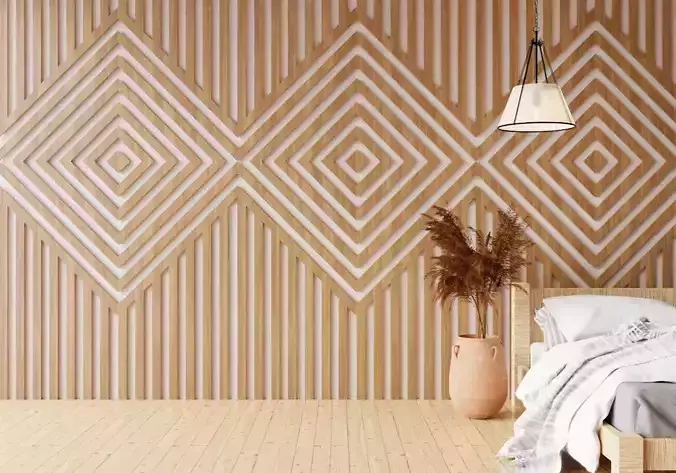 Wall wood seamless set2 V04 3D model
