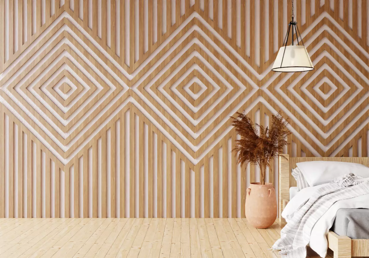 Wall wood seamless set2 V04 3D model_0