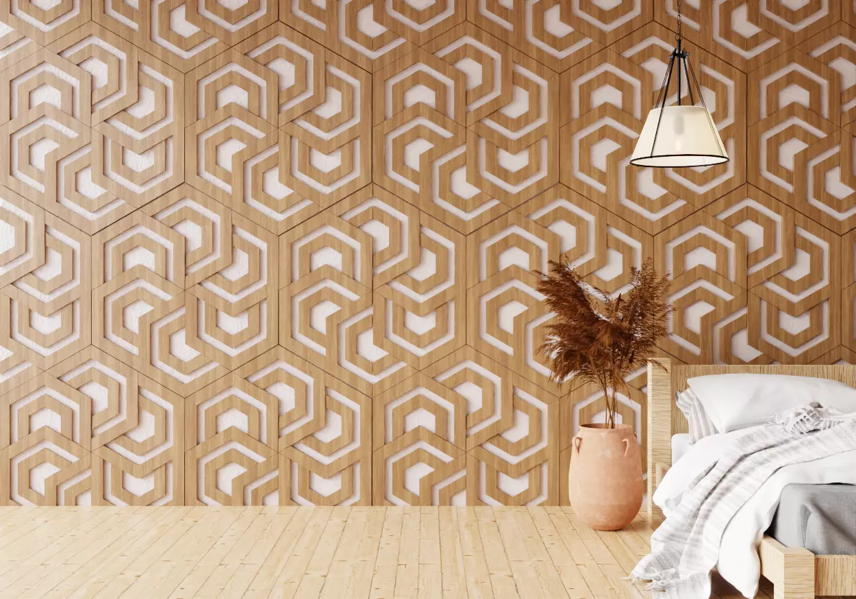 Wall wood seamless set2 v05 3D model_0