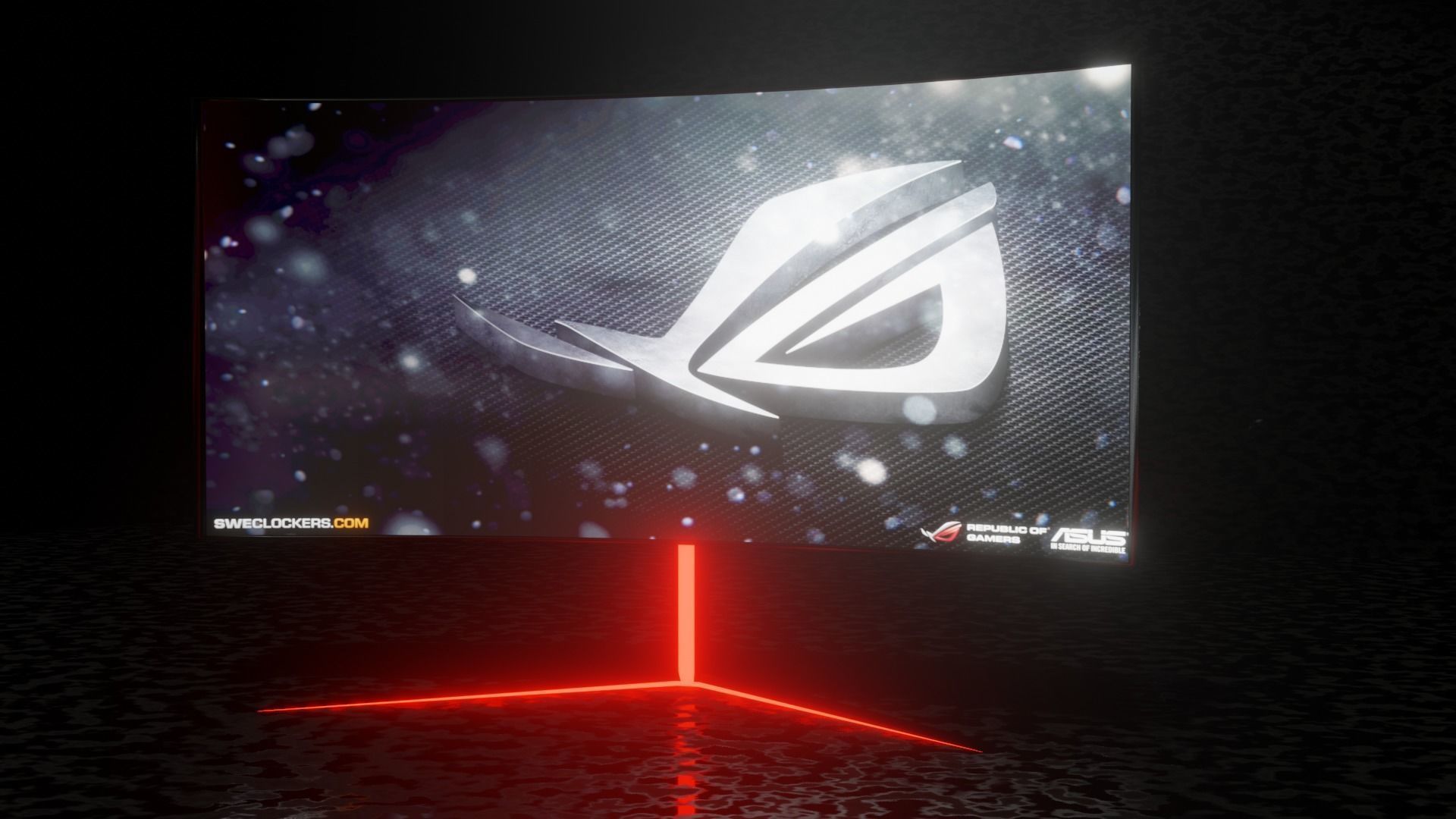 Curve Gaming Monitor 3D Model Free 3D model_3