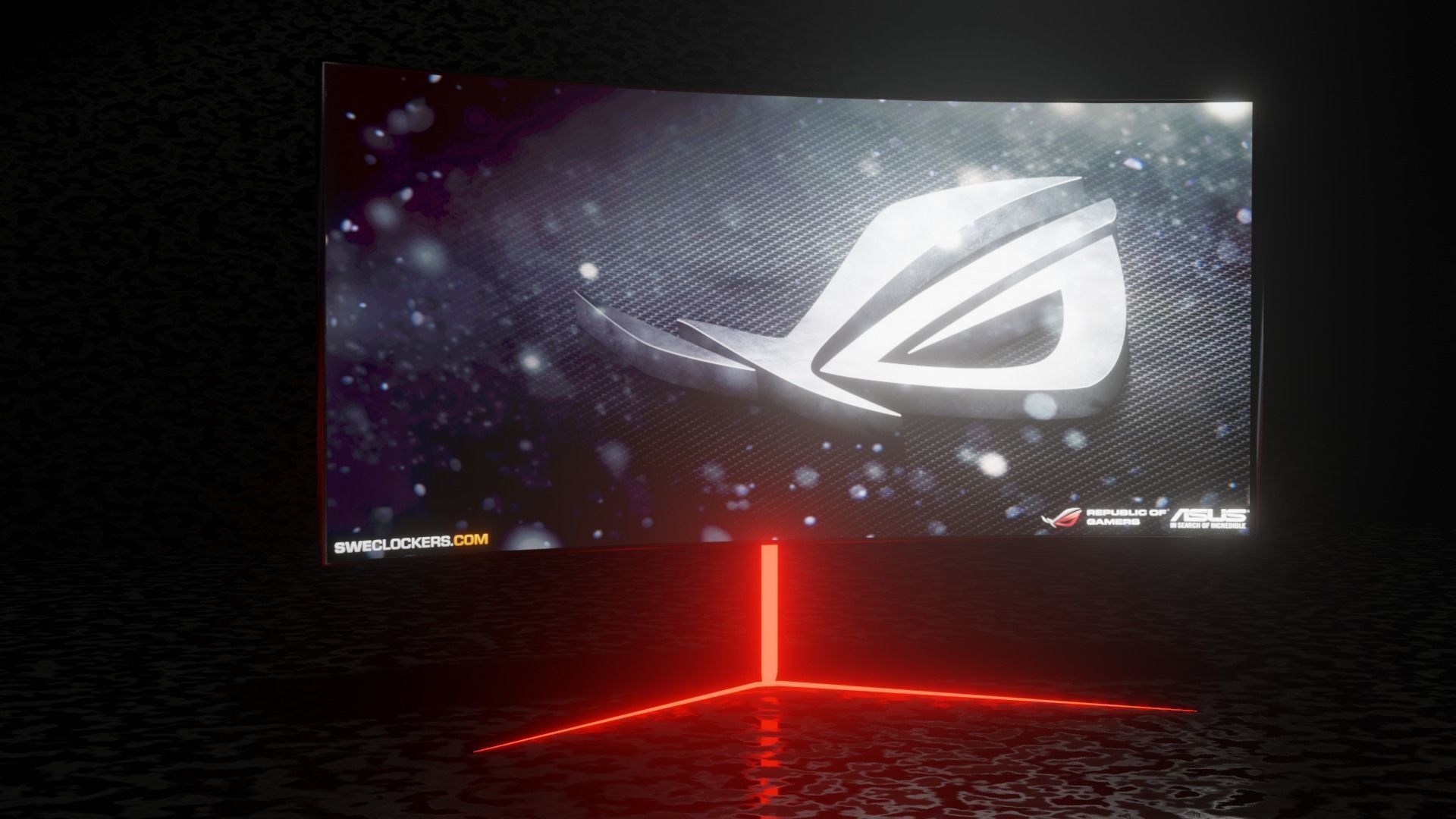 Curve Gaming Monitor 3D Model Free 3D model_2