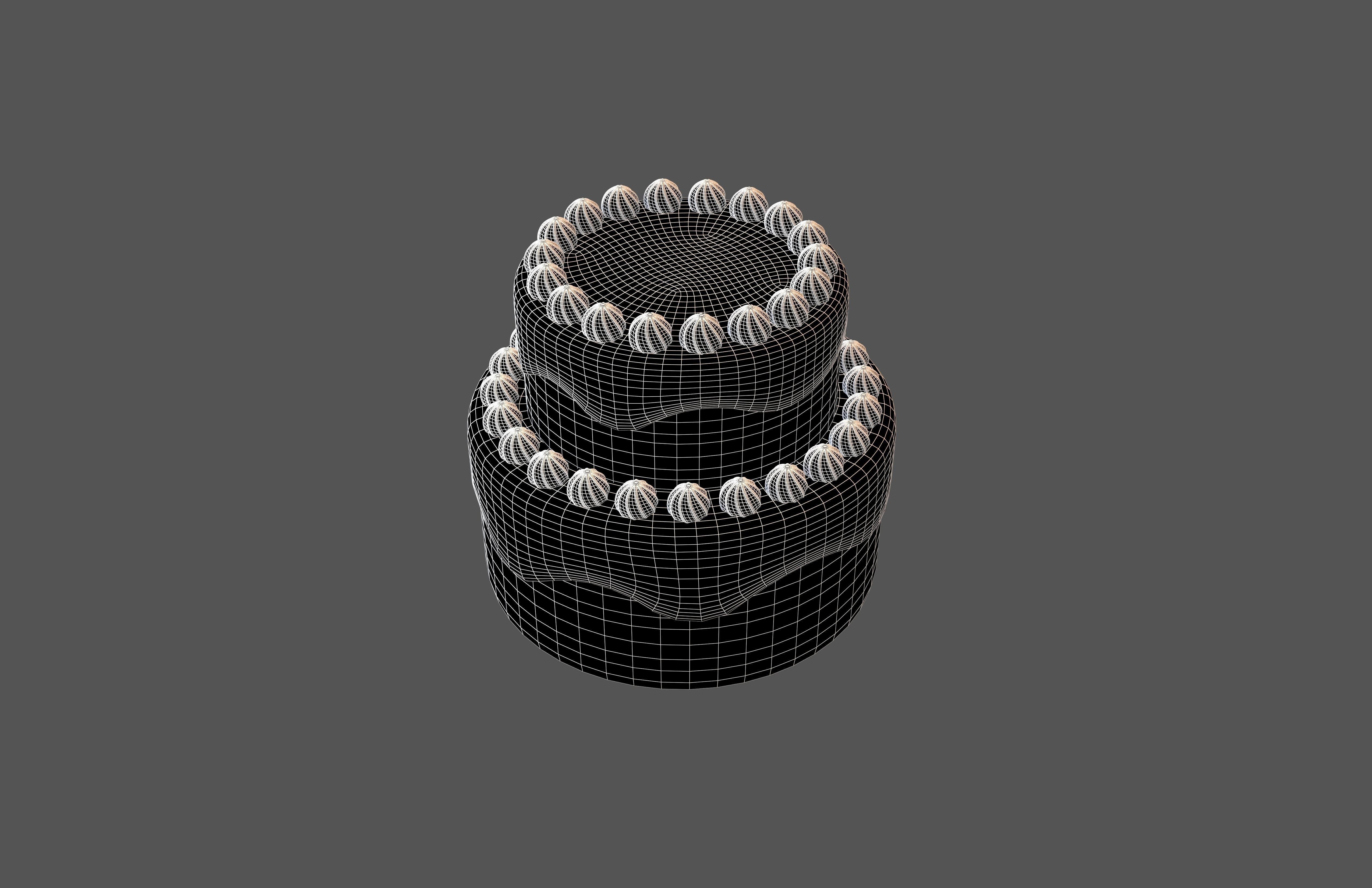 Cake v2 002 Low-poly 3D model_11