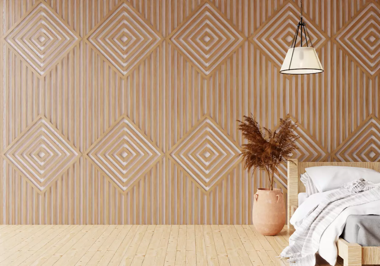 Wall wood seamless set2 V06 3D model_0