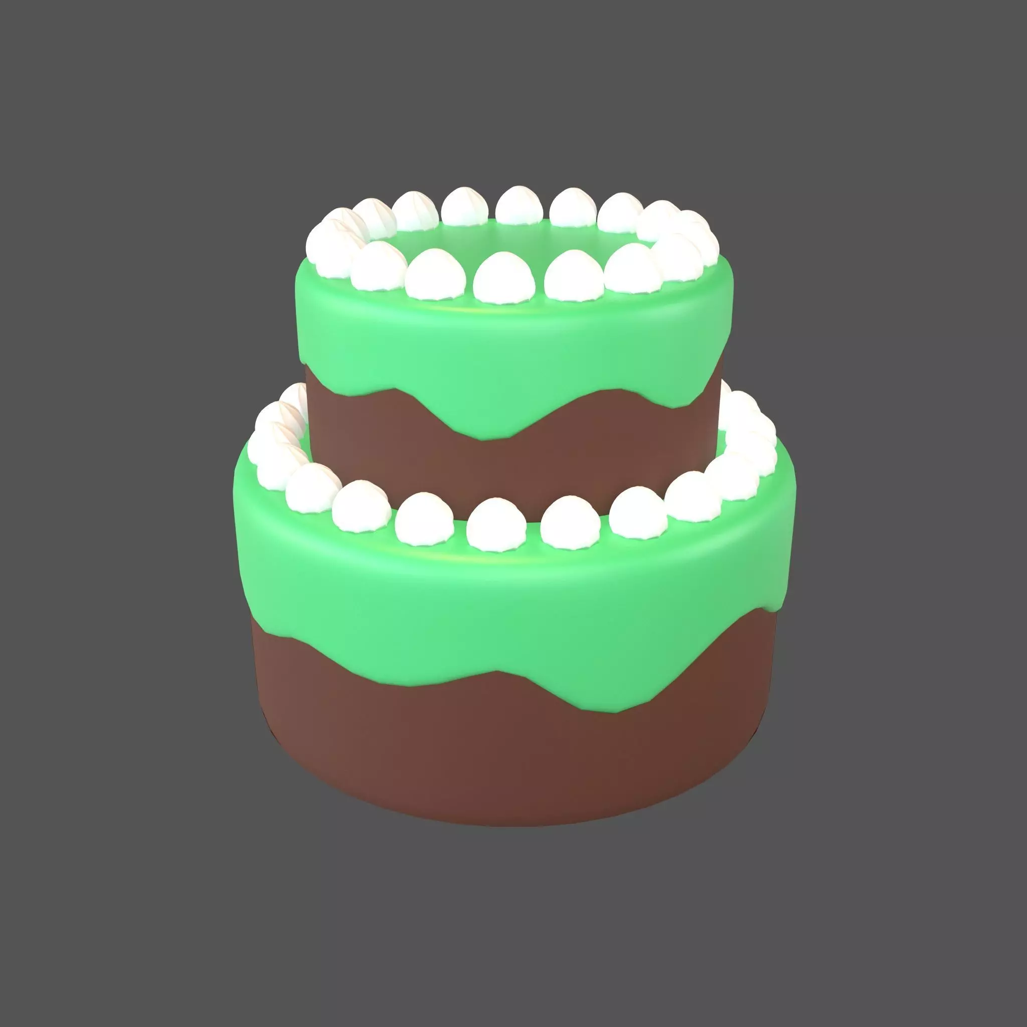 Cake v2 006 Low-poly 3D model_0