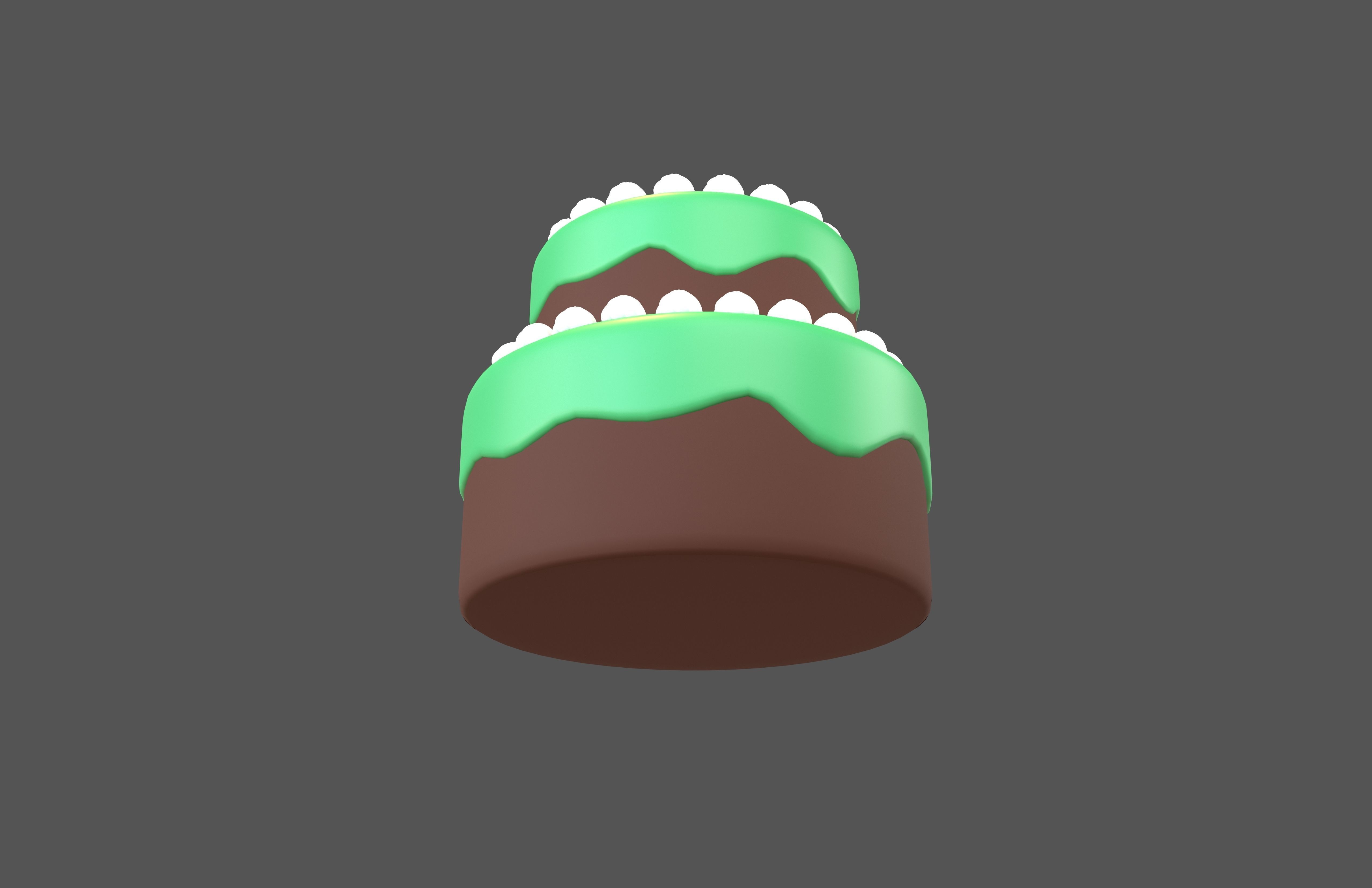 Cake v2 006 Low-poly 3D model_2