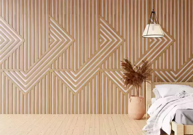 Wall wood seamless set2 V08 3D model