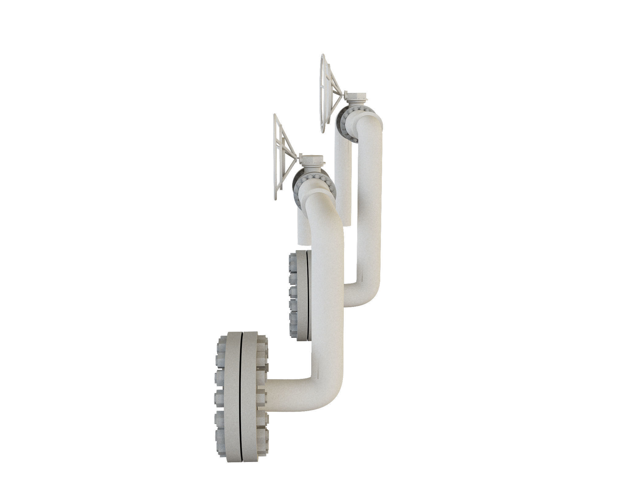 Industrial Gas Pipes m4 3D model_40