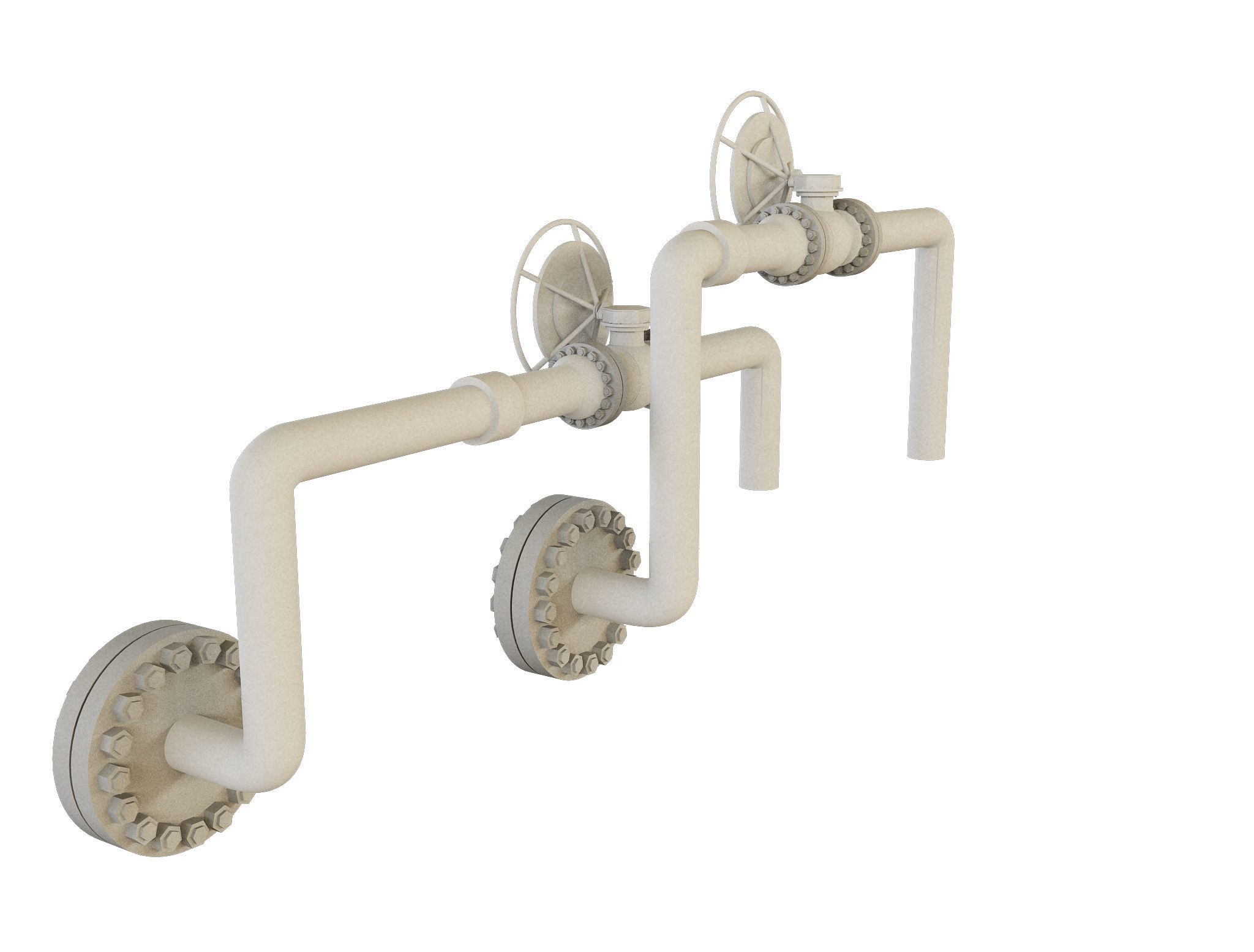 Industrial Gas Pipes m4 3D model_6