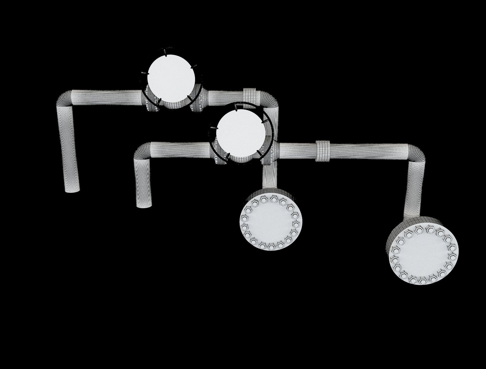 Industrial Gas Pipes m4 3D model_31
