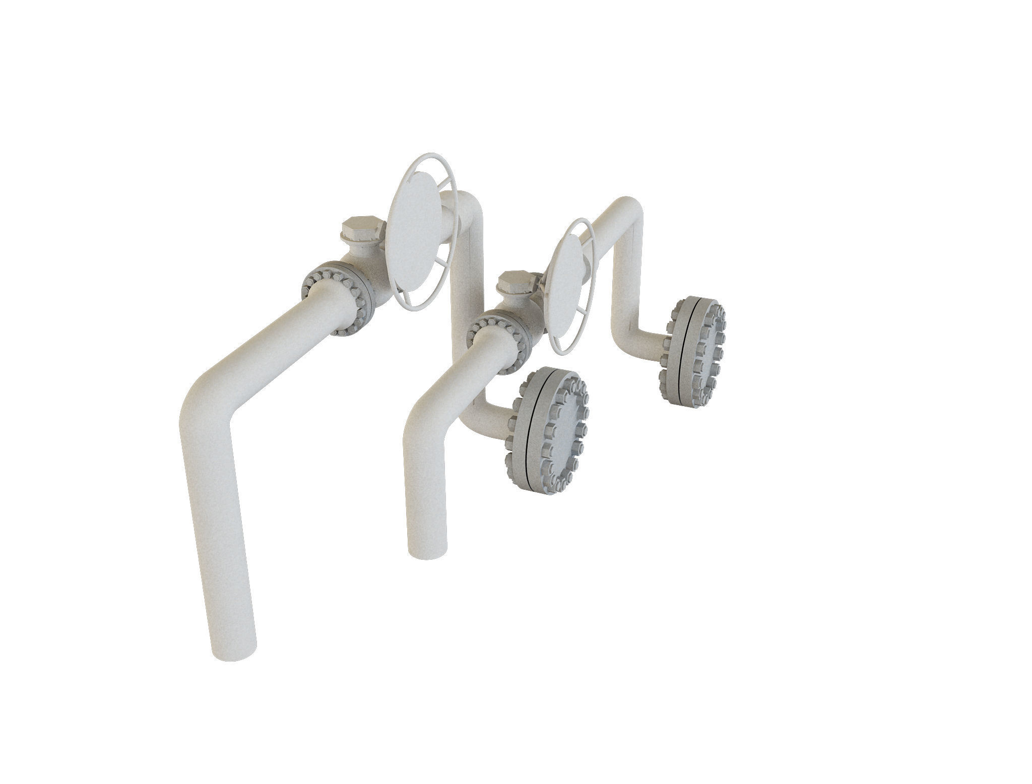 Industrial Gas Pipes m4 3D model_24