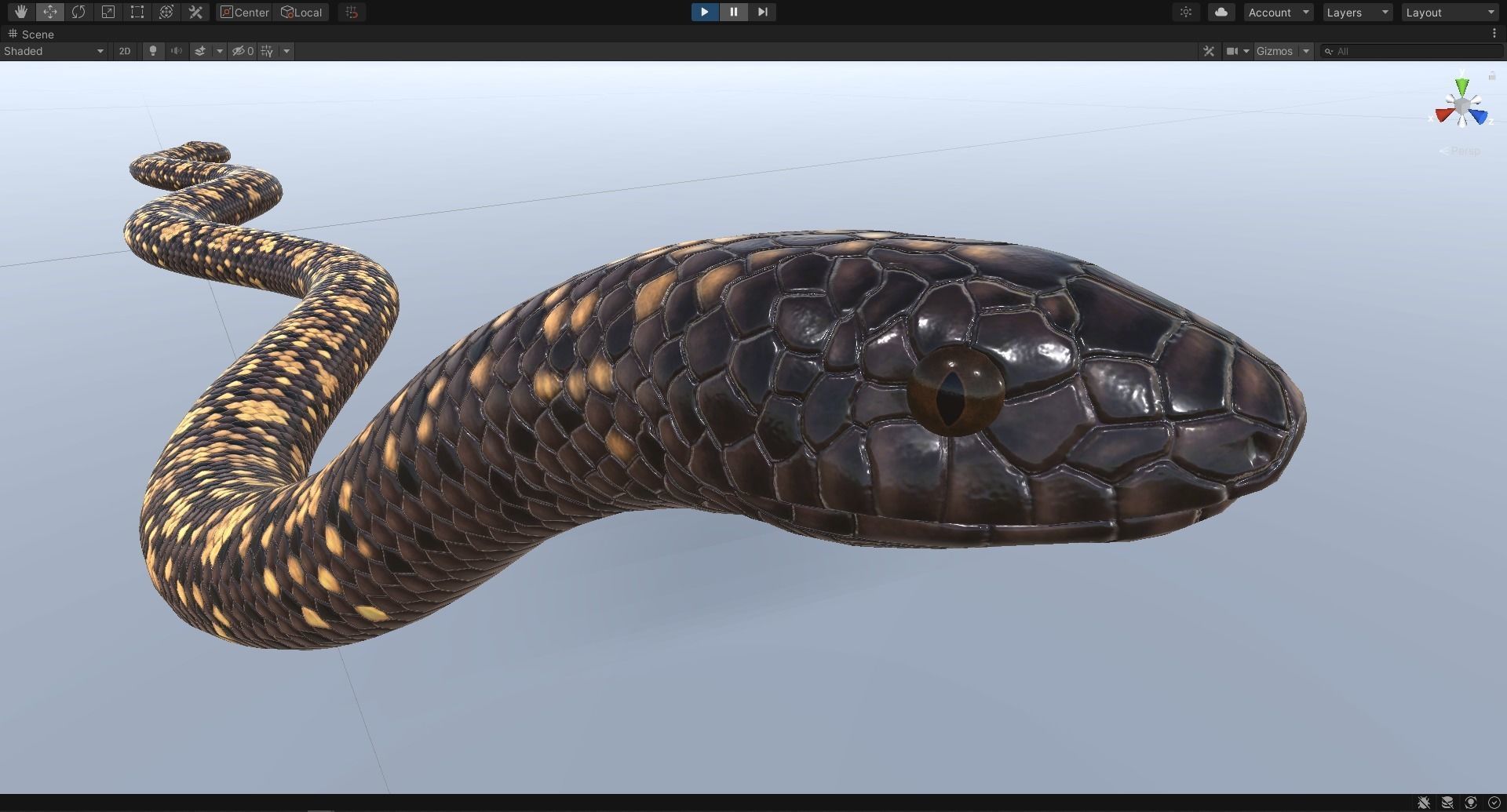 3D model Animated Calabar Python VR / AR / low-poly | CGTrader