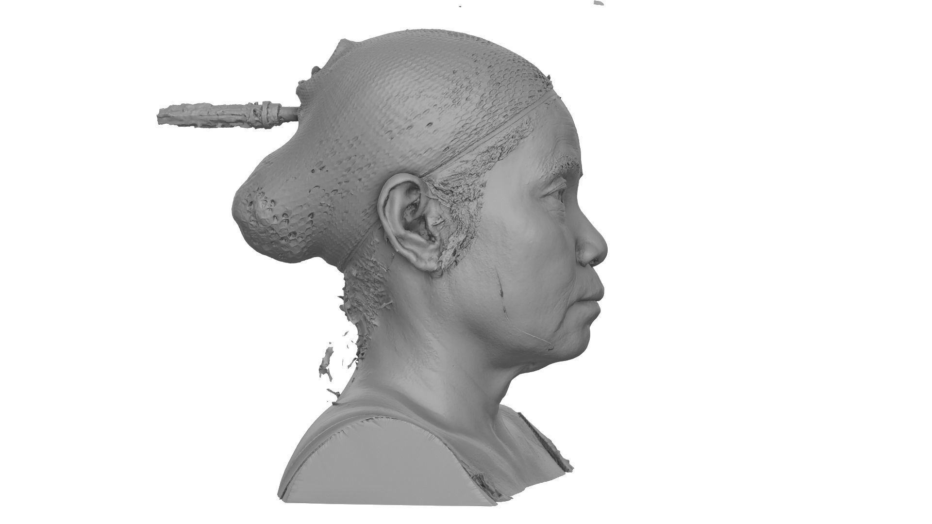 Raw Head Scan Kaga Sumi 3D model_6