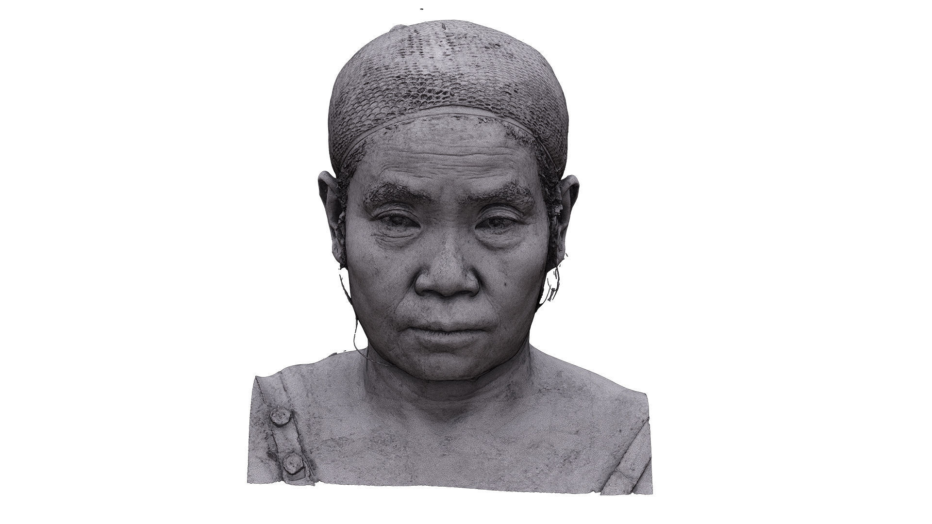 Raw Head Scan Kaga Sumi 3D model_7