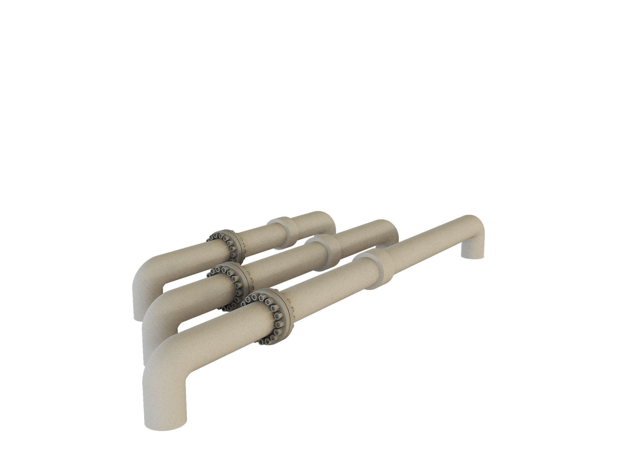 PBR Industrial Gas Pipes m5 3D model_4