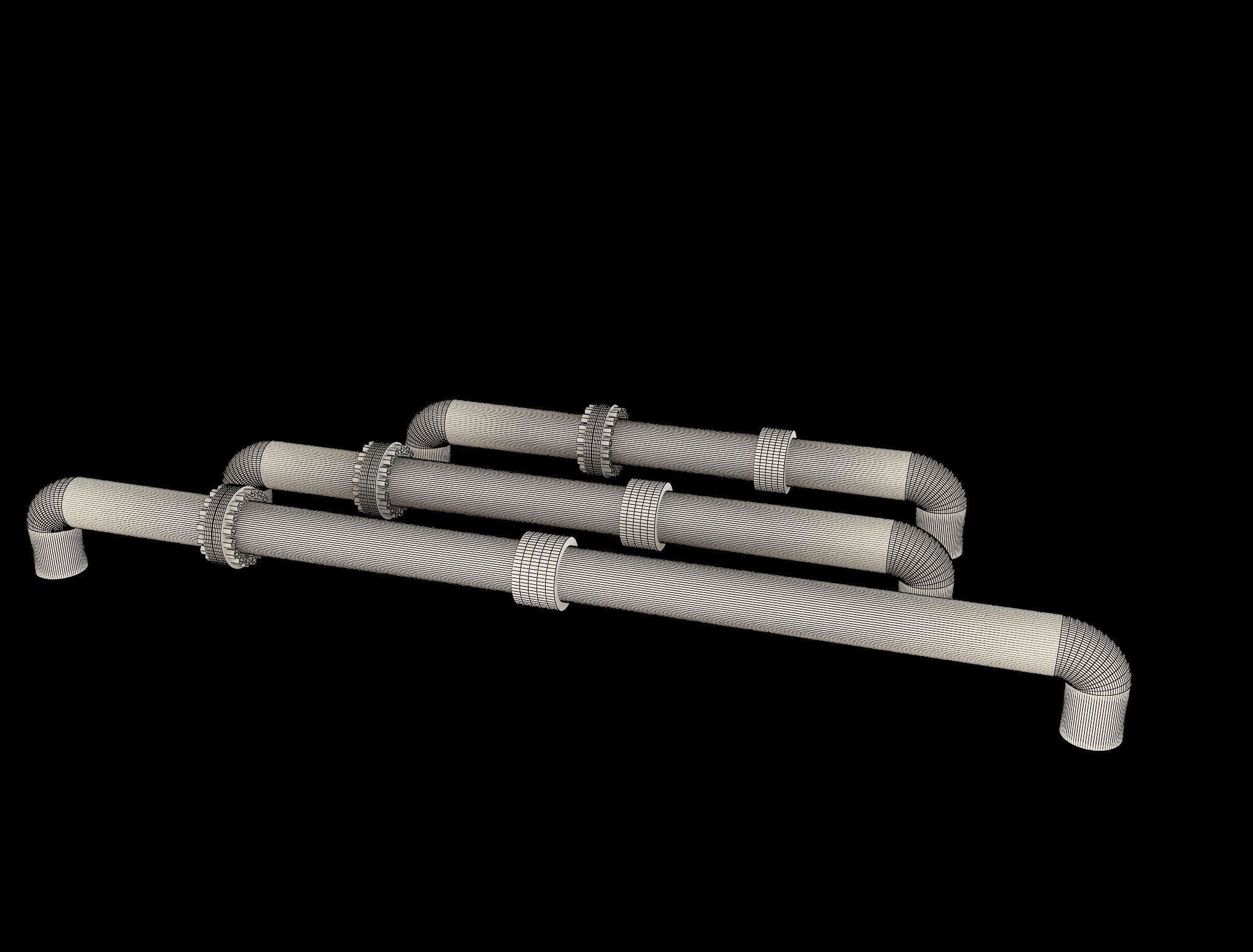 PBR Industrial Gas Pipes m5 3D model_13