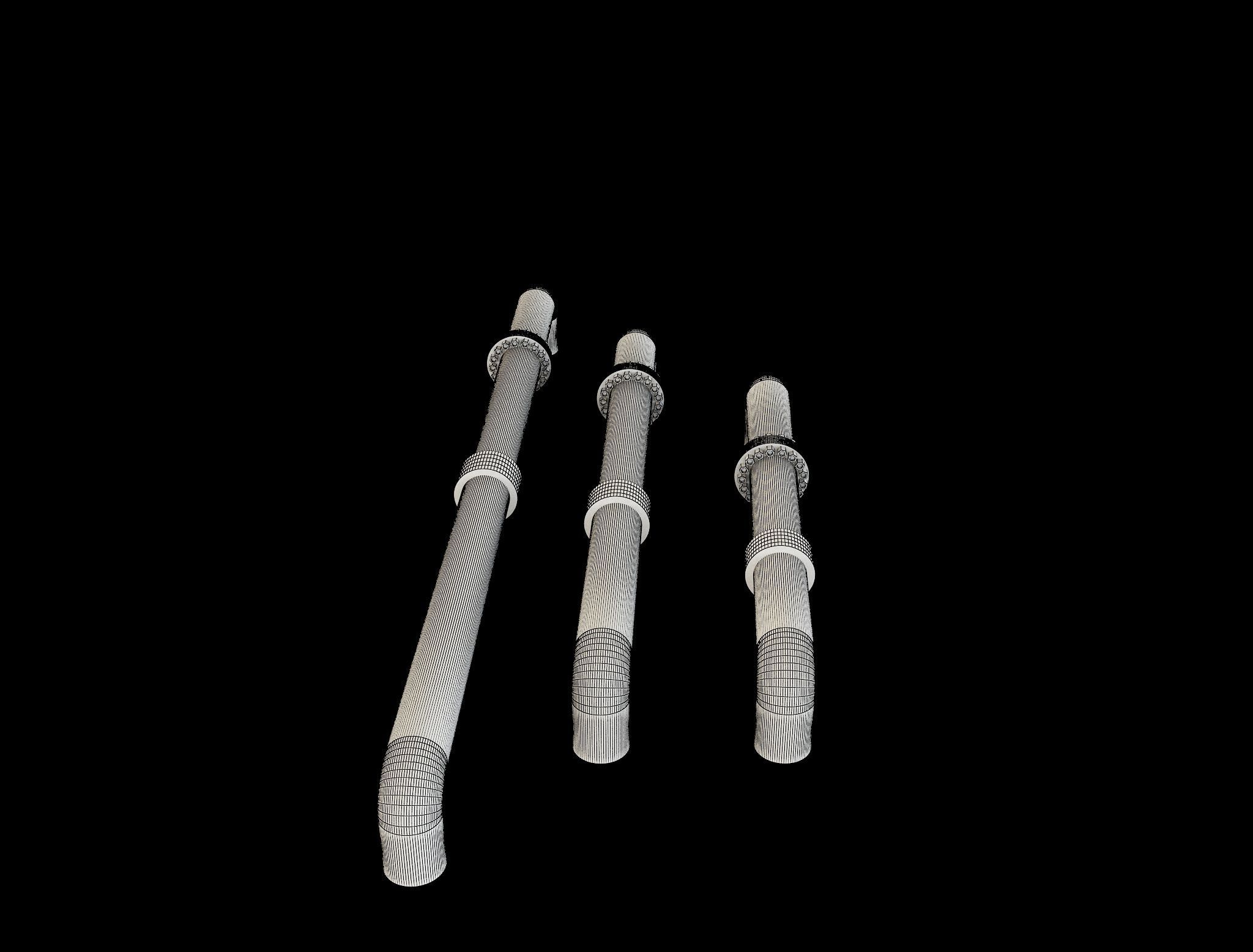 PBR Industrial Gas Pipes m5 3D model_21