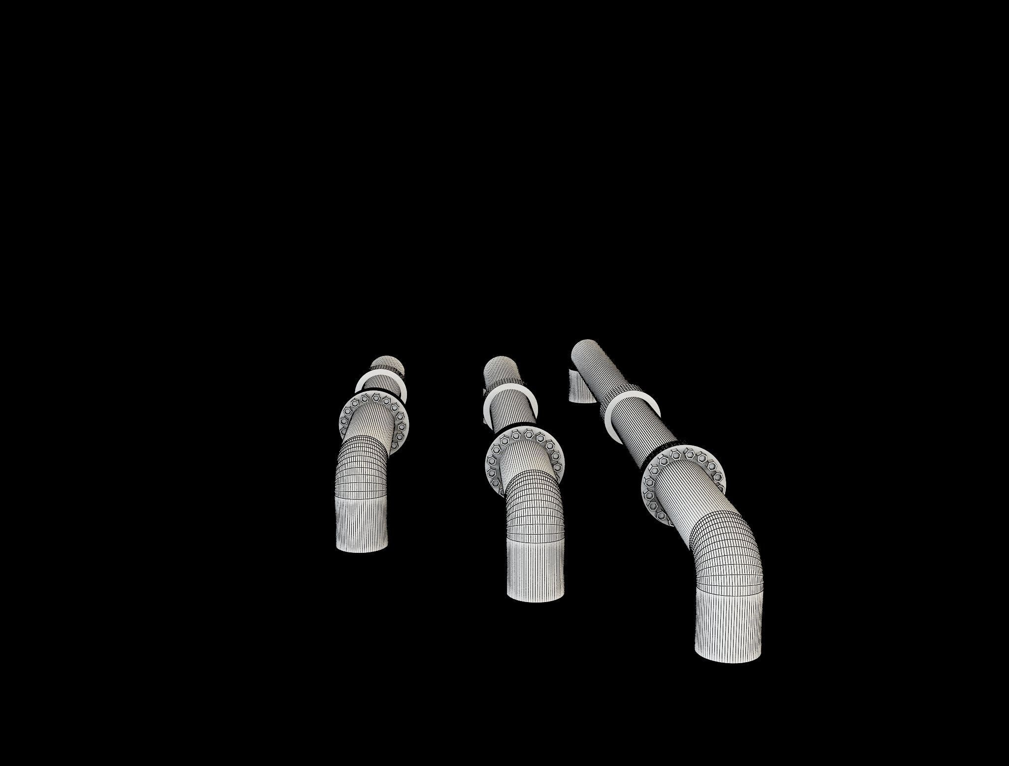 PBR Industrial Gas Pipes m5 3D model_40