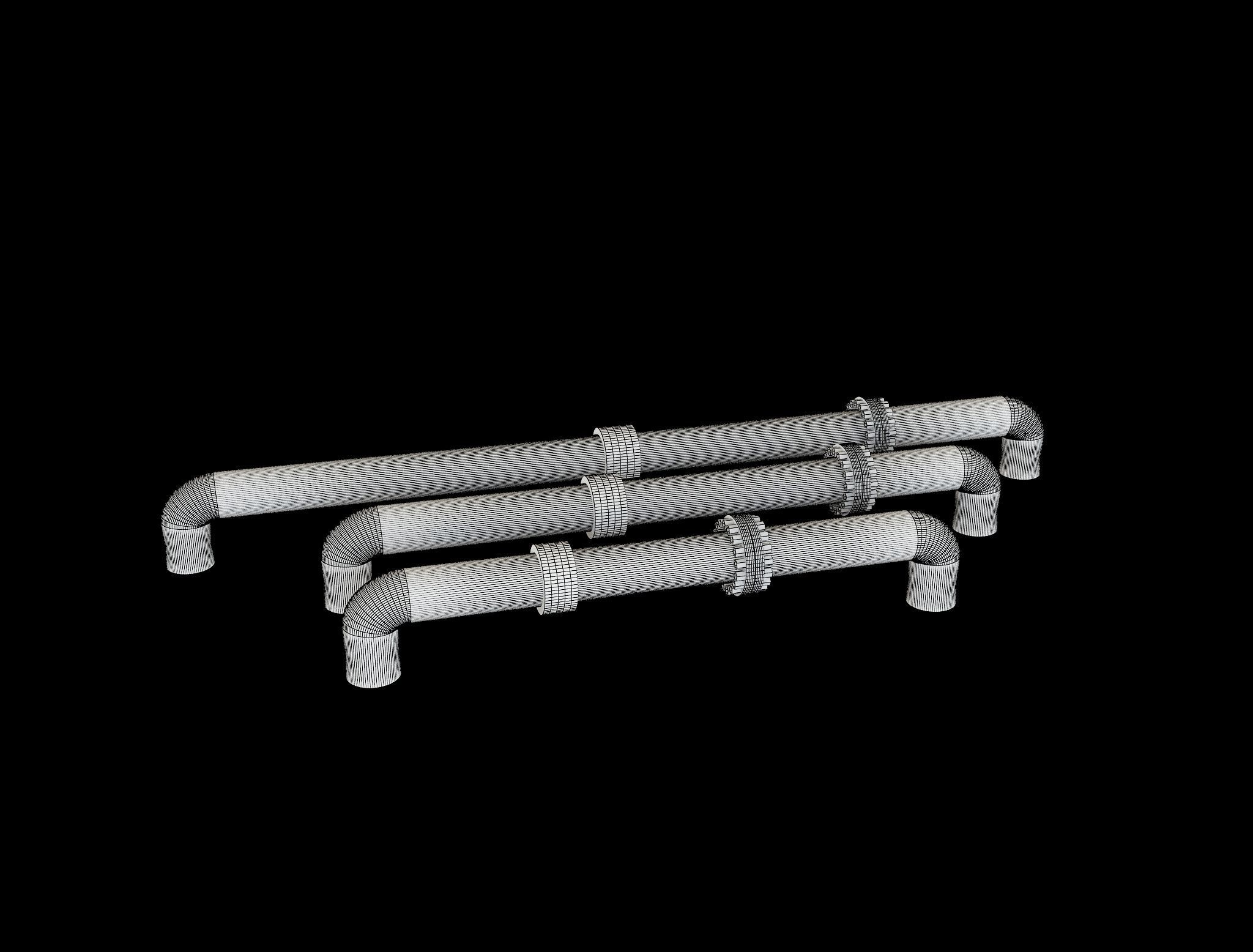 PBR Industrial Gas Pipes m5 3D model_28