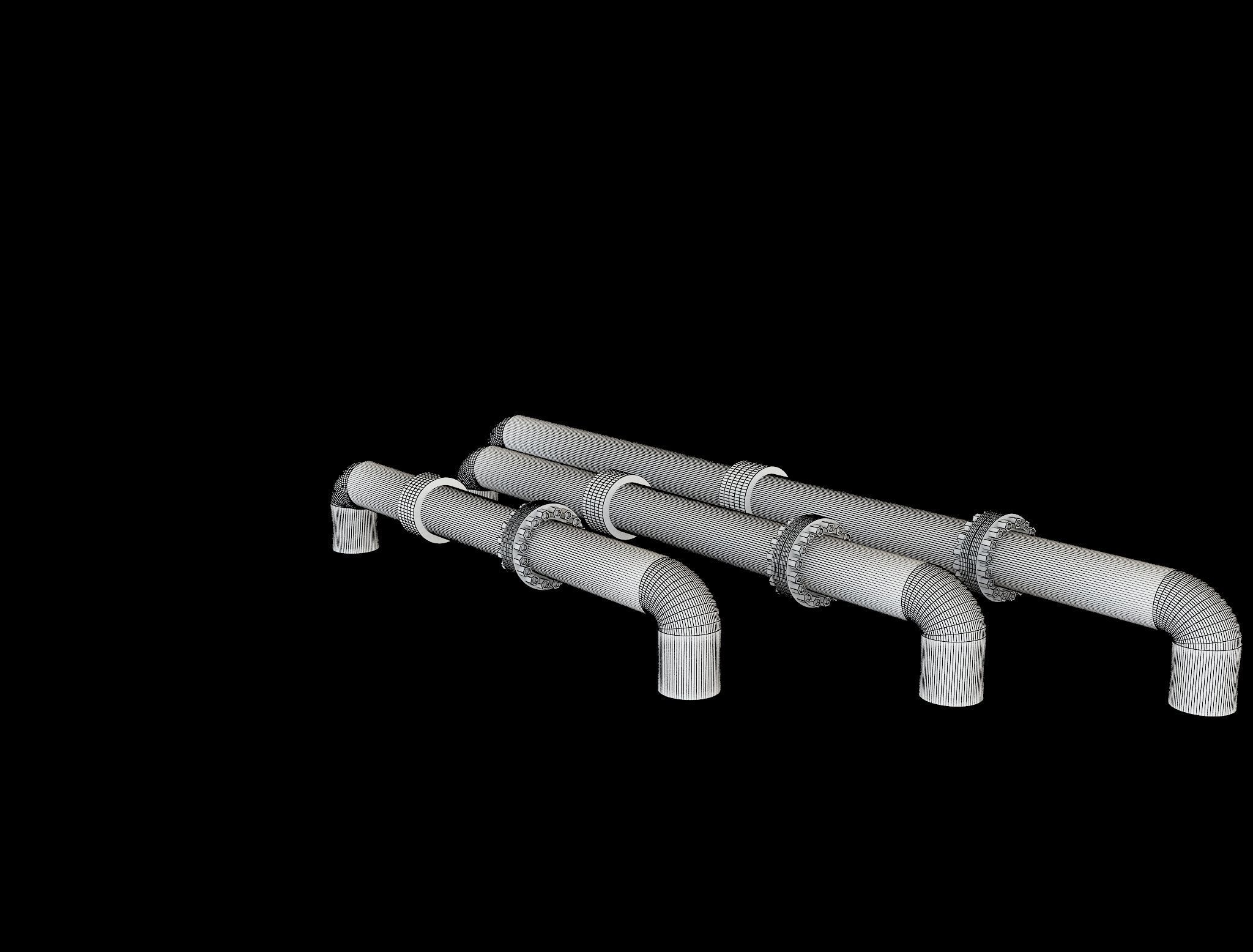 PBR Industrial Gas Pipes m5 3D model_36