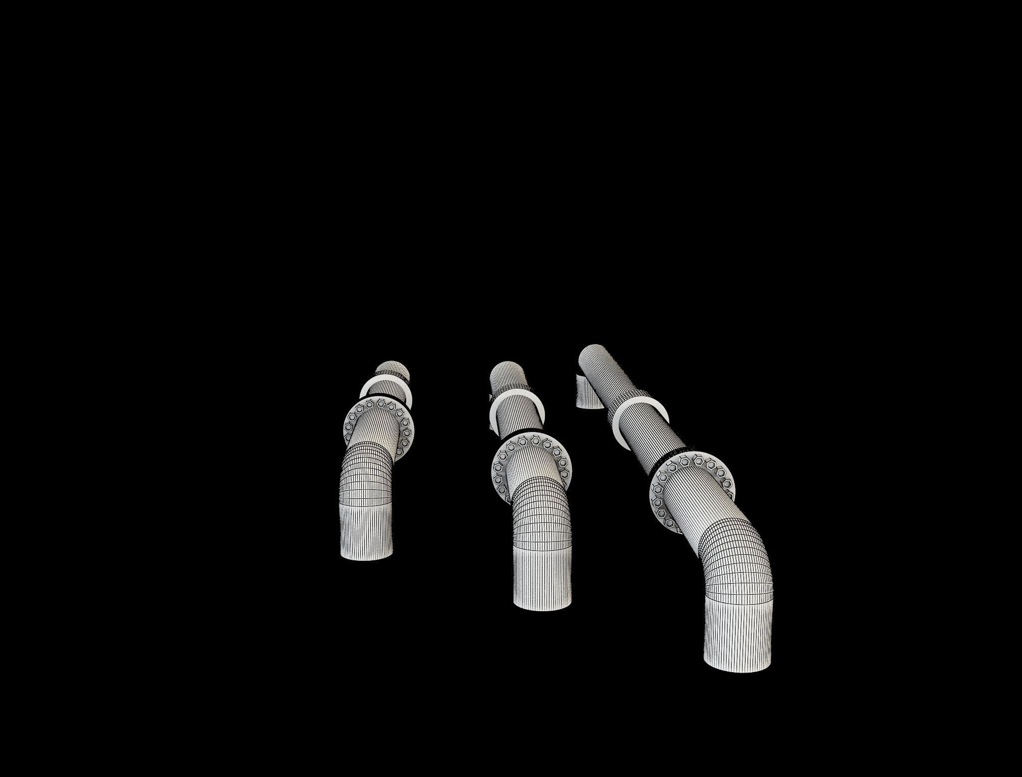 PBR Industrial Gas Pipes m5 3D model_1