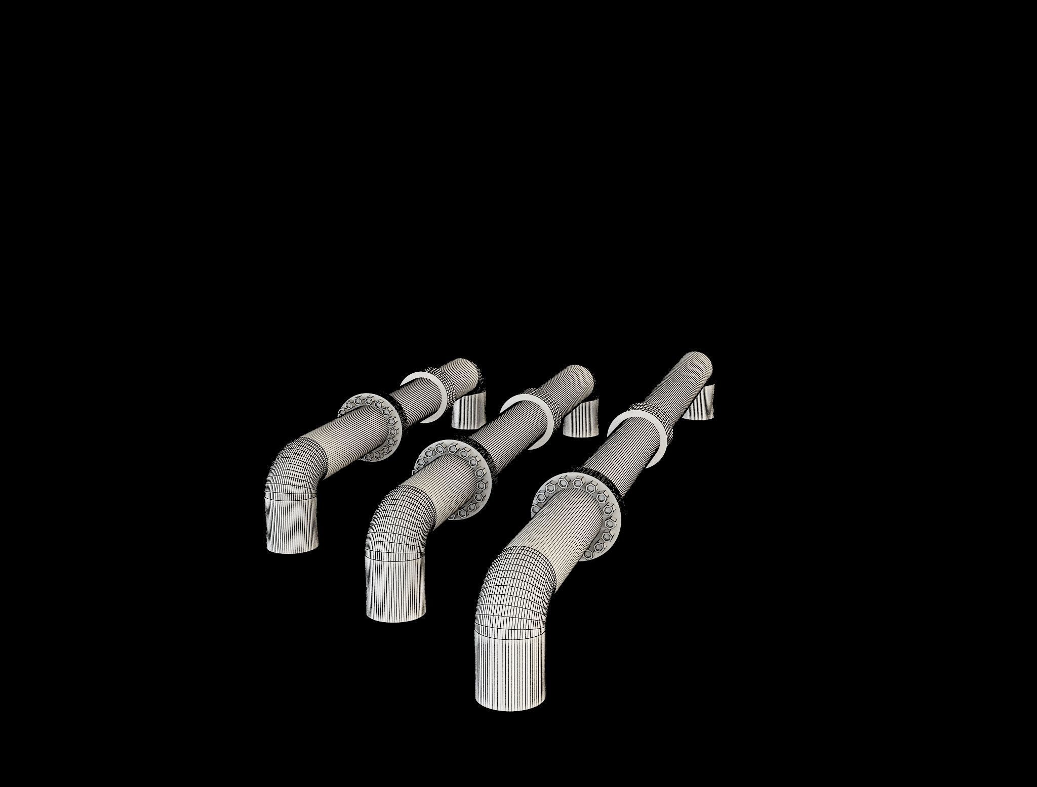 PBR Industrial Gas Pipes m5 3D model_3