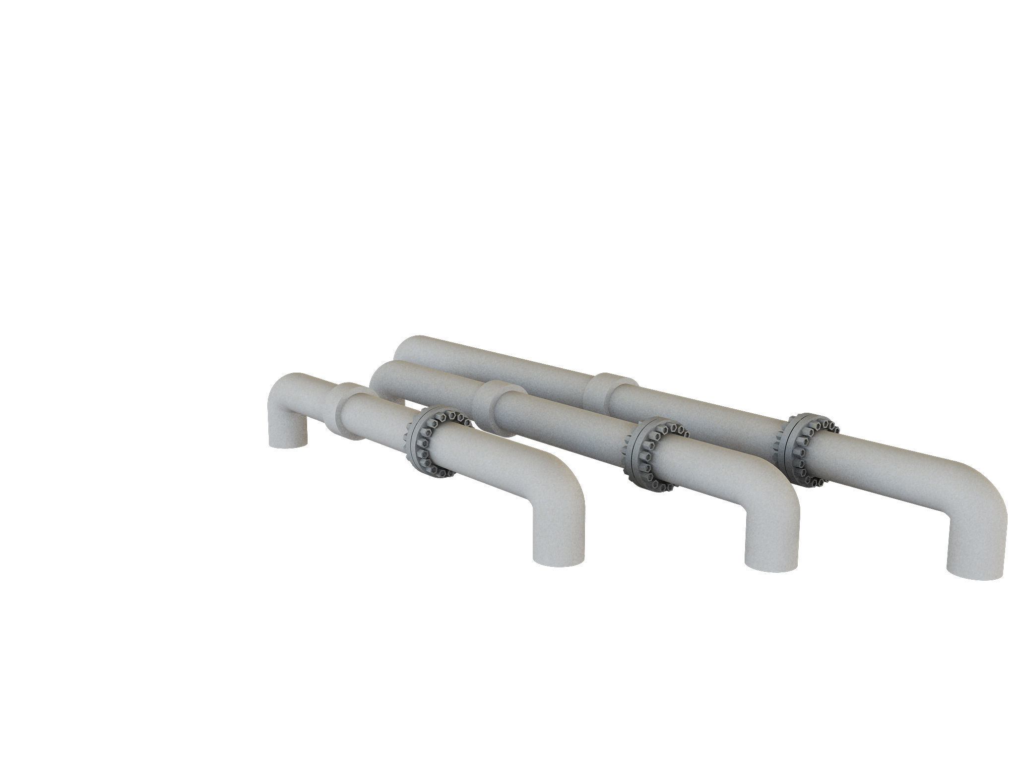 PBR Industrial Gas Pipes m5 3D model_35