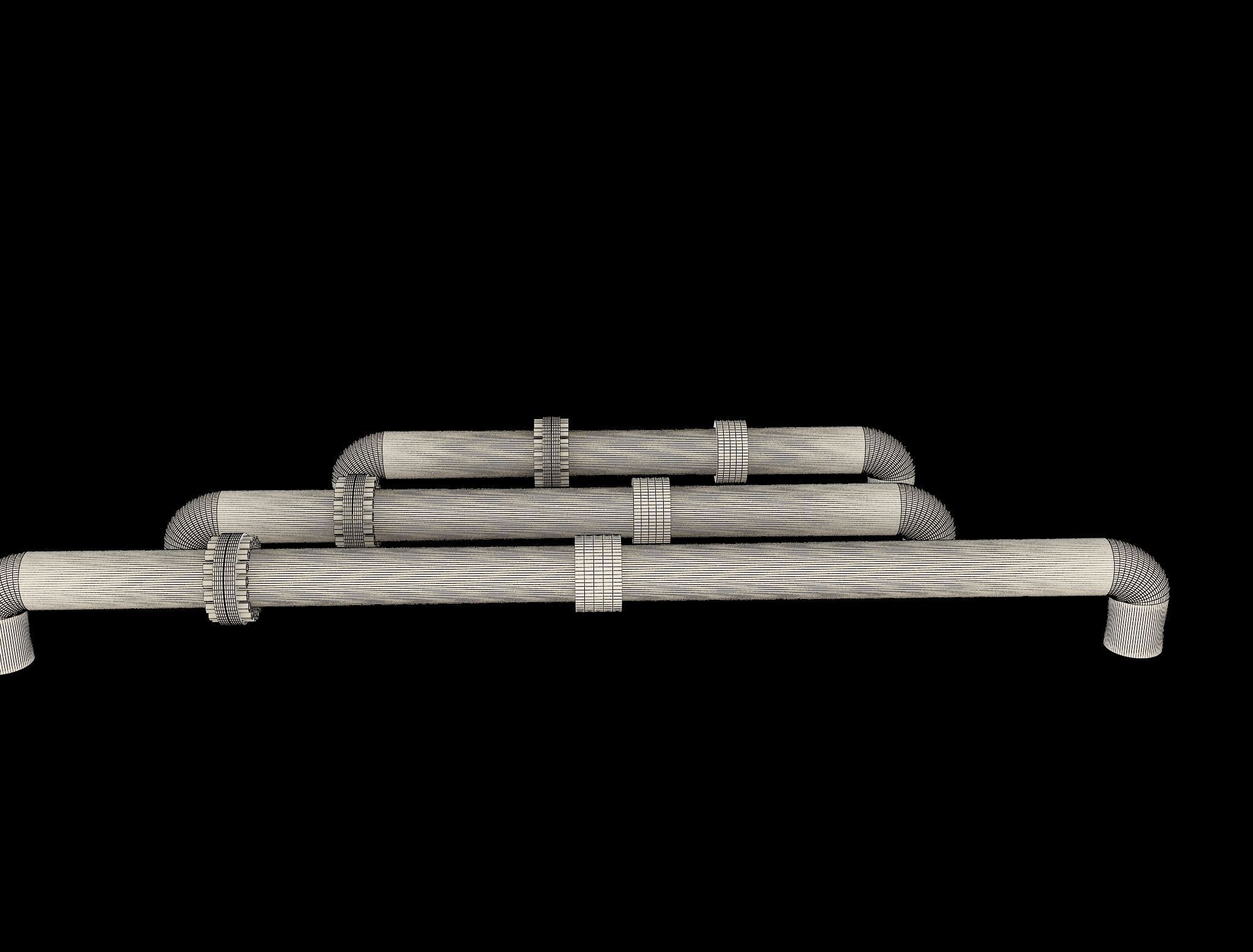 PBR Industrial Gas Pipes m5 3D model_11