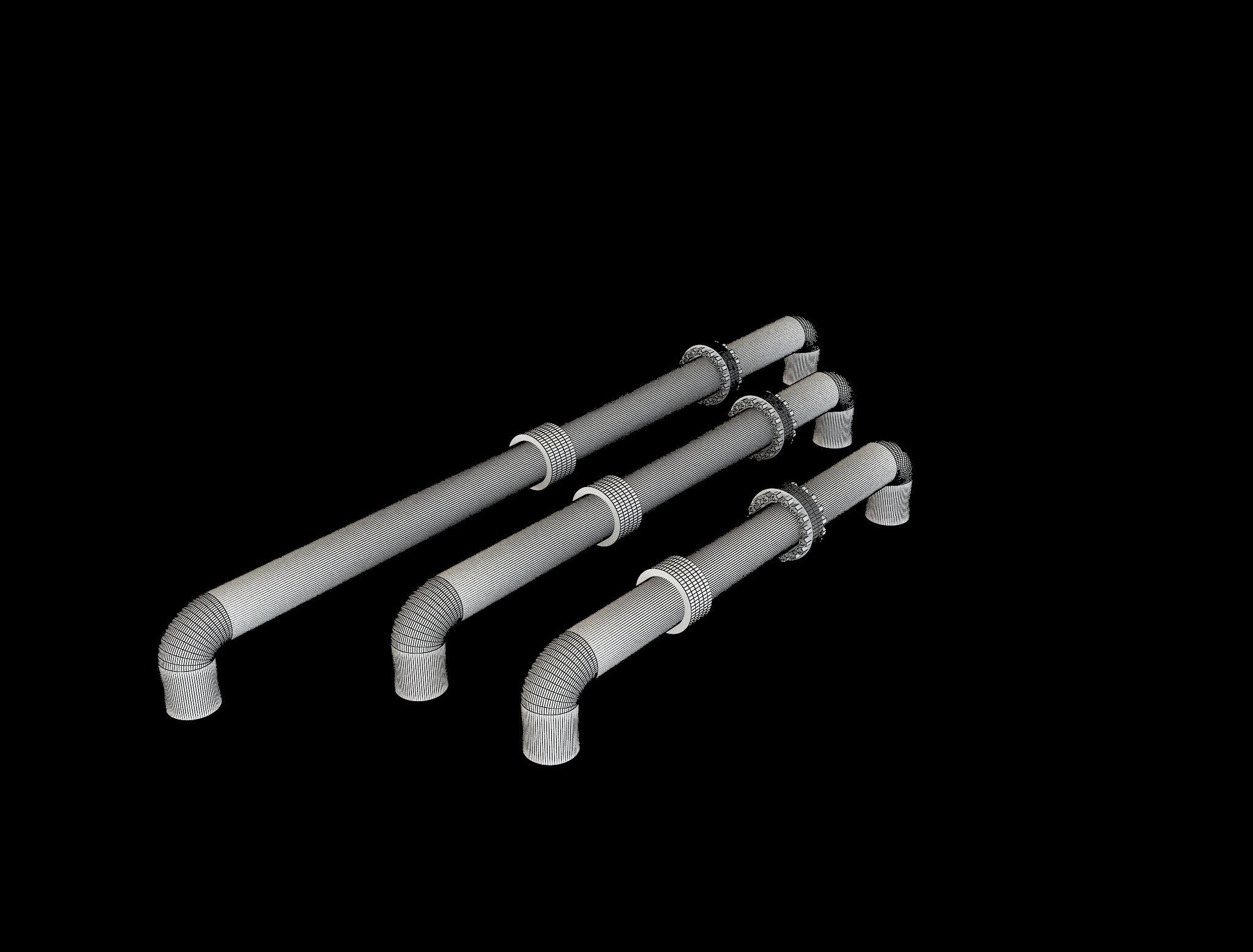 PBR Industrial Gas Pipes m5 3D model_24