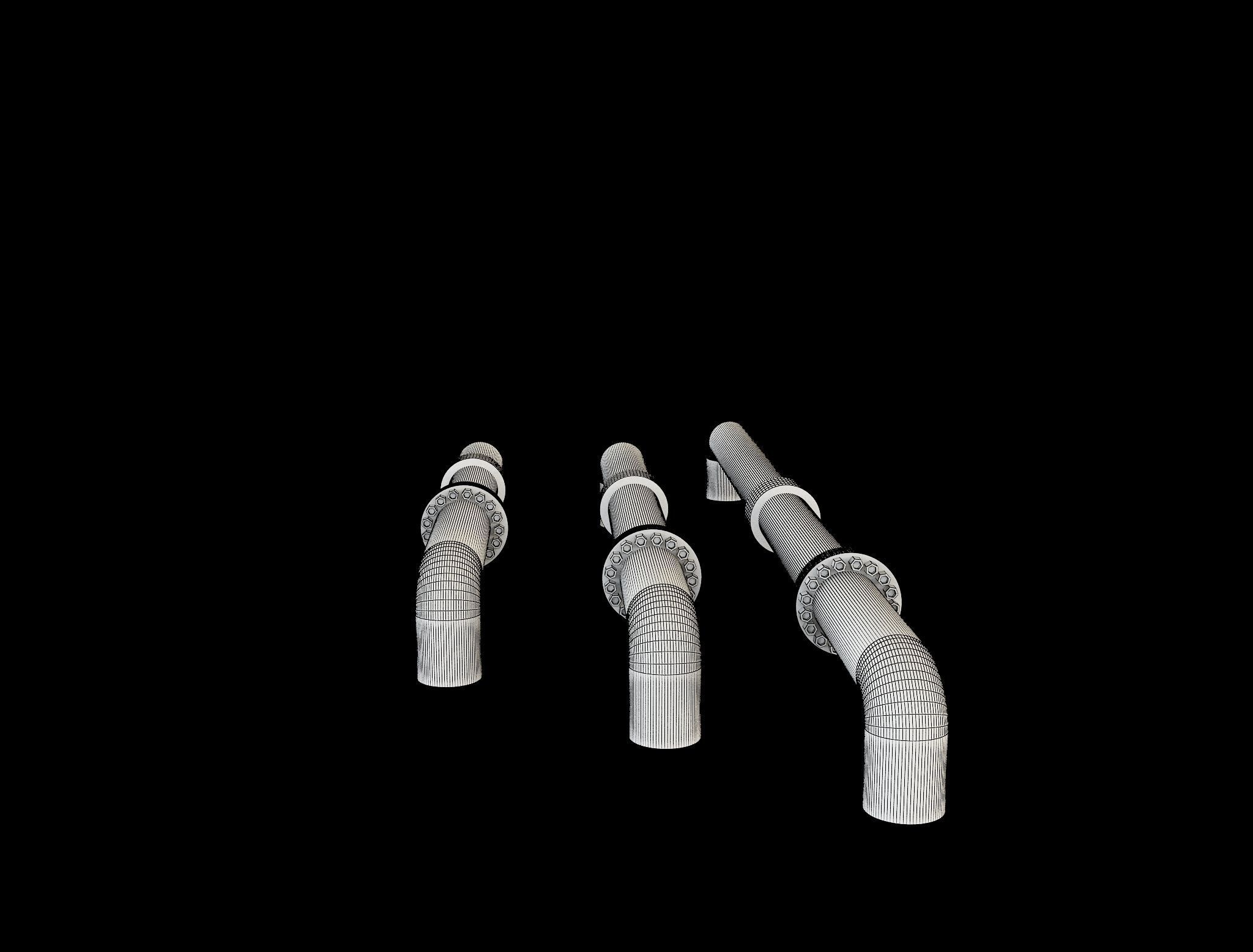 PBR Industrial Gas Pipes m5 3D model_41