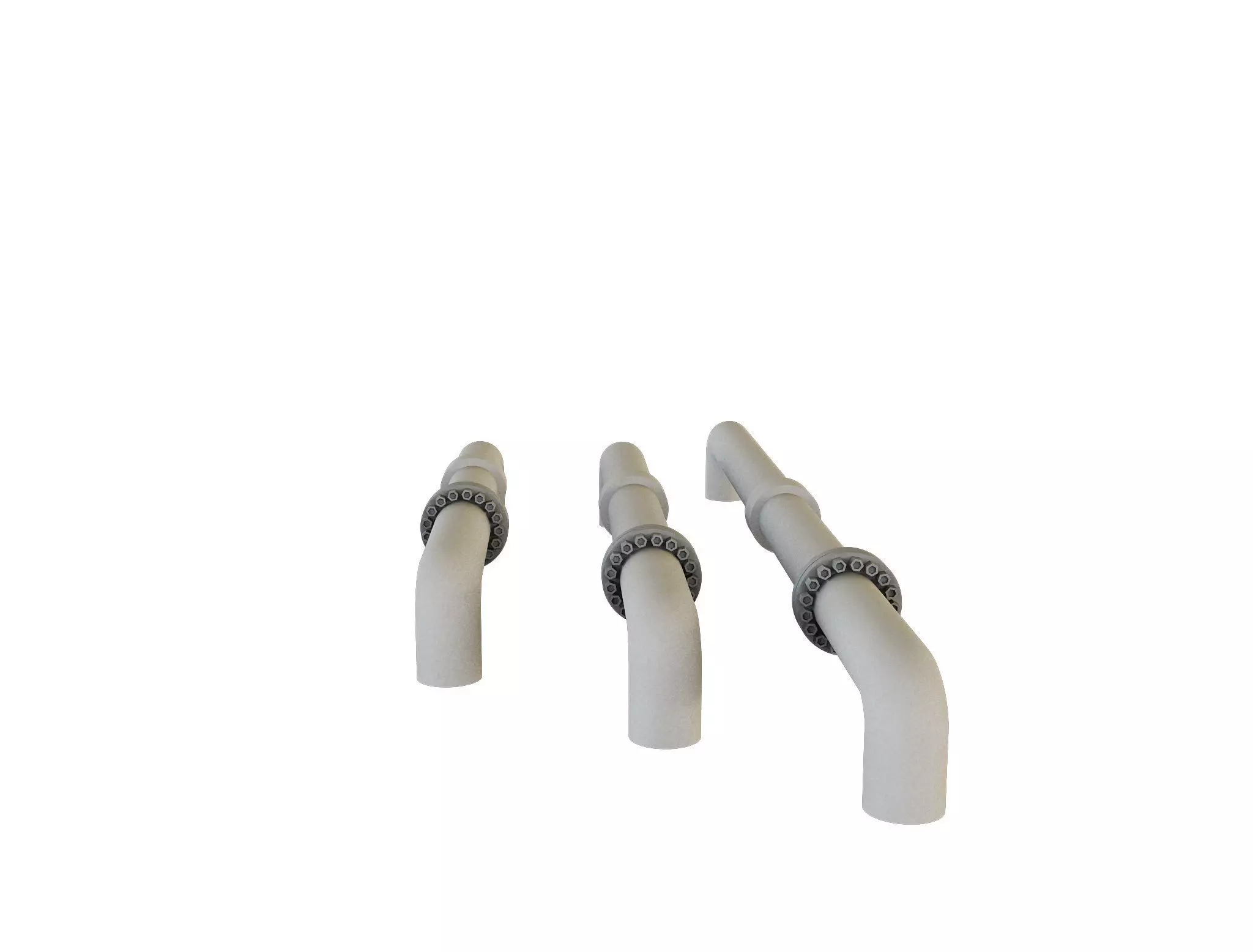 PBR Industrial Gas Pipes m5 3D model_0