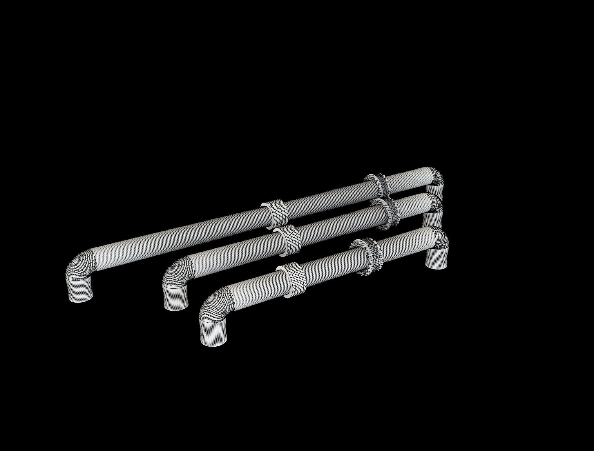 PBR Industrial Gas Pipes m5 3D model_26