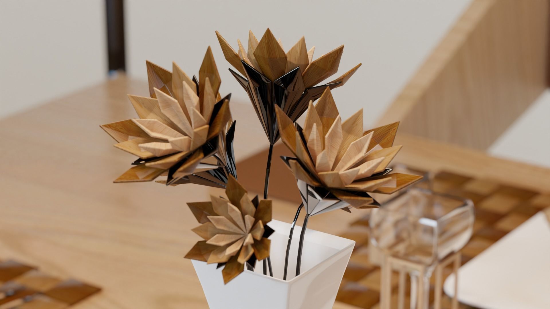 Dinning Table - Concept Low-poly 3D model_13
