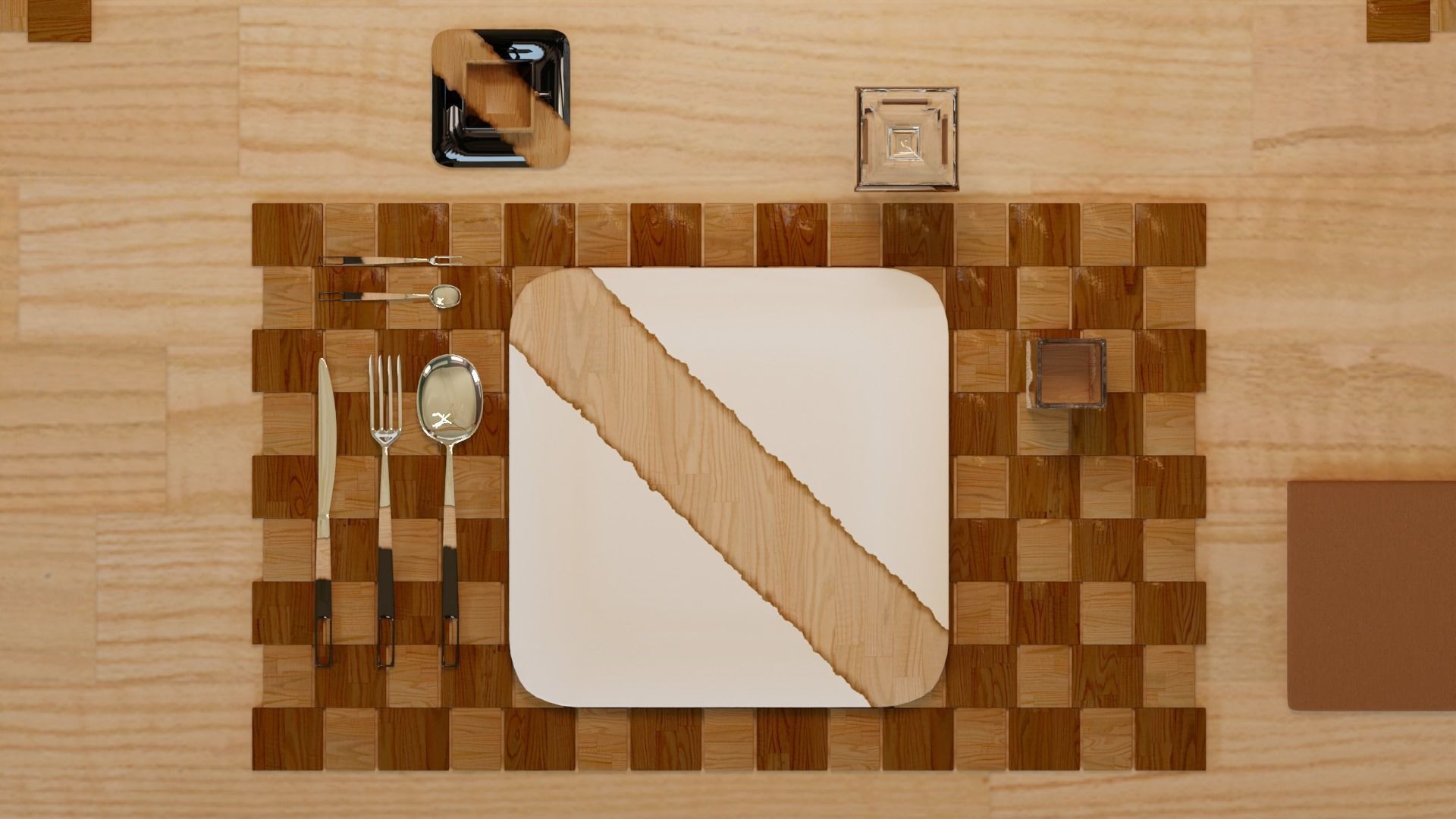 Dinning Table - Concept Low-poly 3D model_5