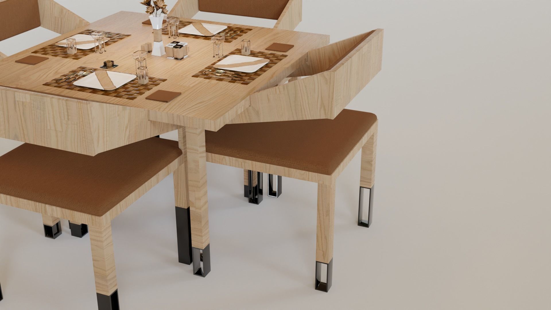 Dinning Table - Concept Low-poly 3D model_27