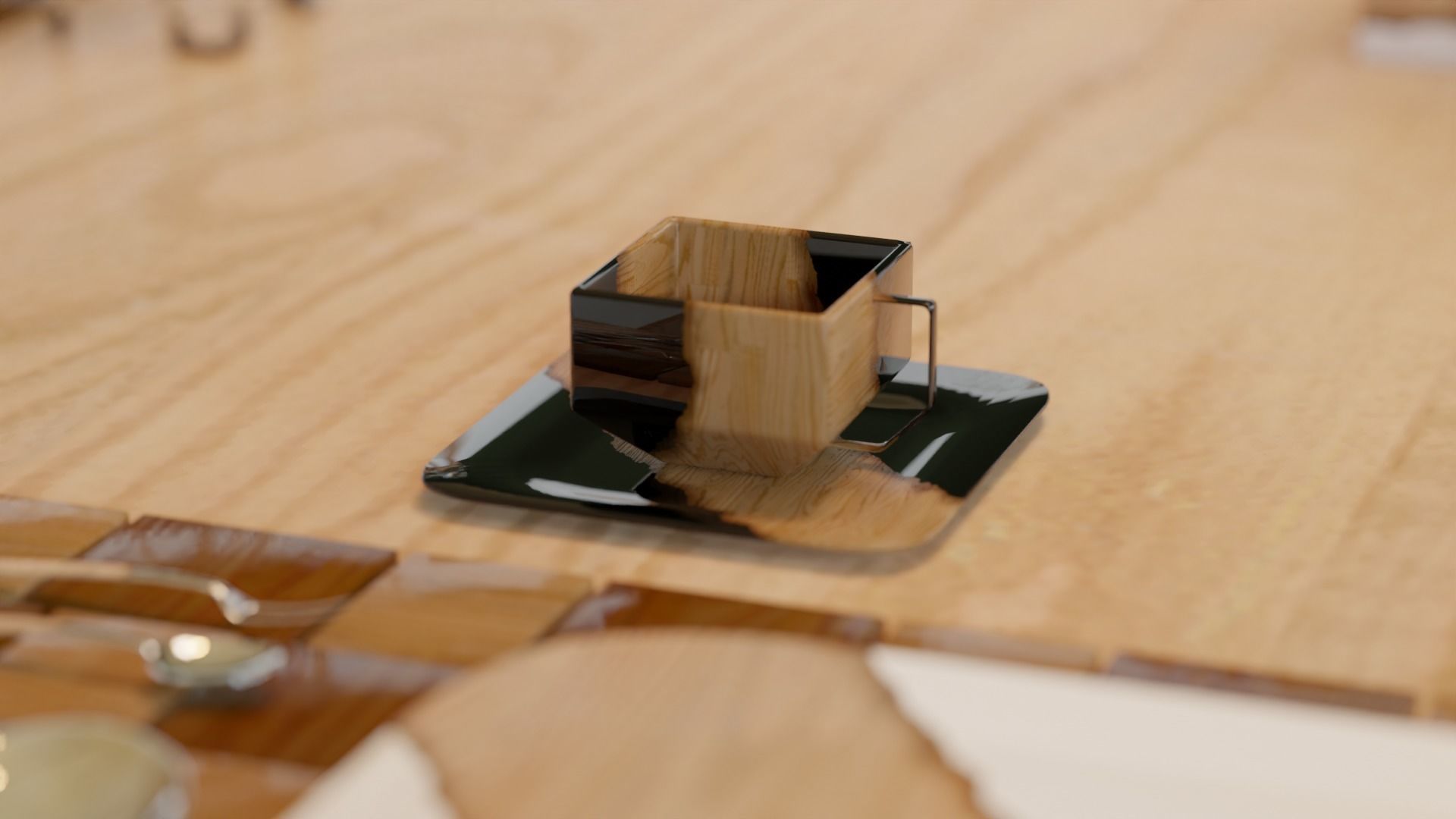 Dinning Table - Concept Low-poly 3D model_23