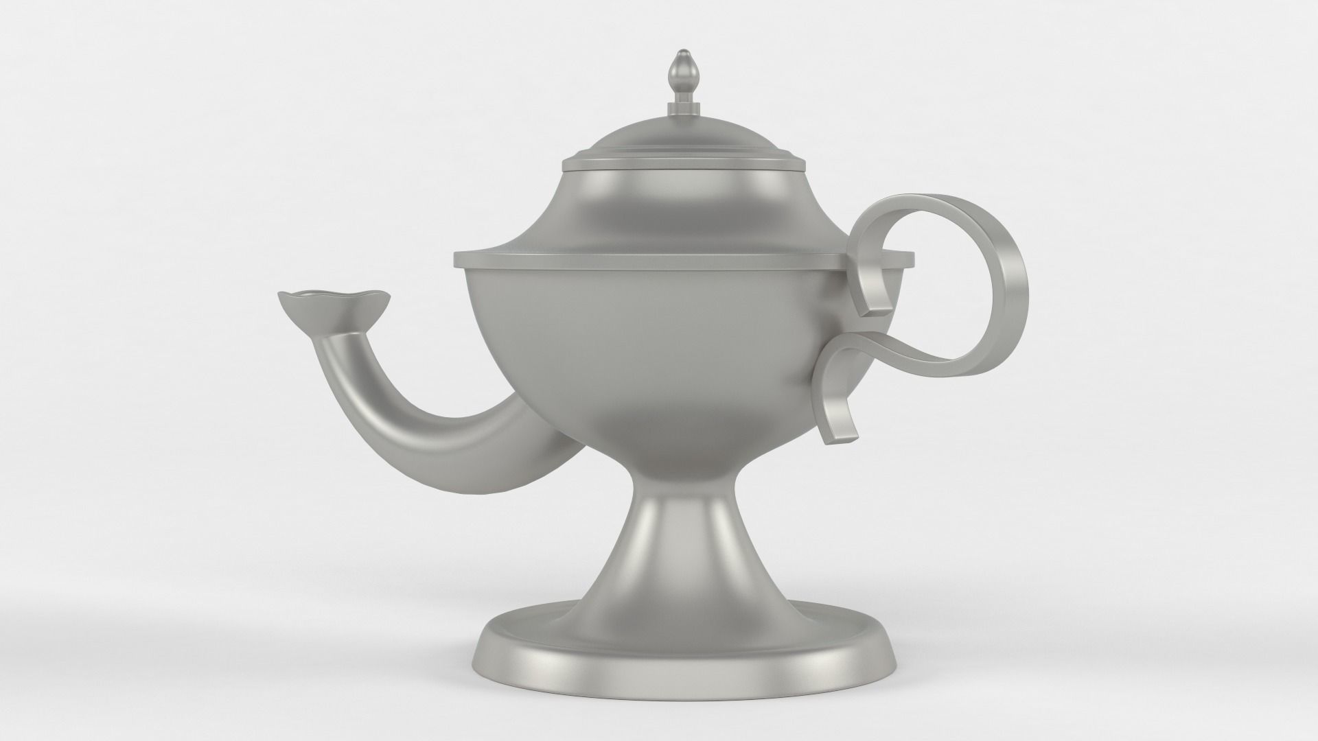 Arabic Oil Lamp 3D model_3