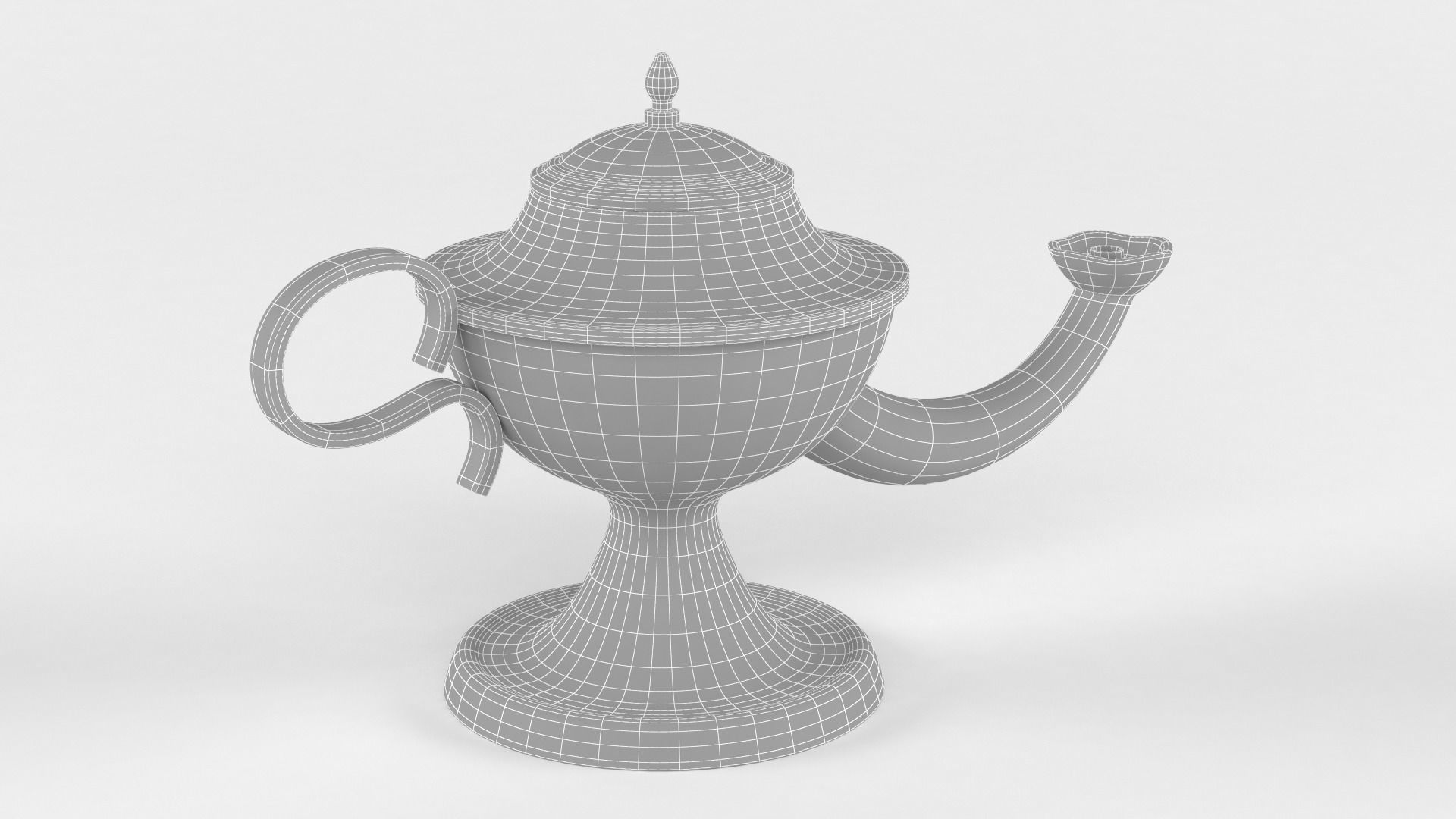Arabic Oil Lamp 3D model_7