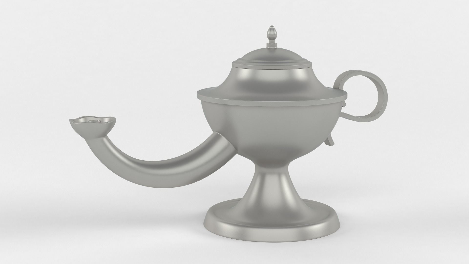 Arabic Oil Lamp 3D model_4