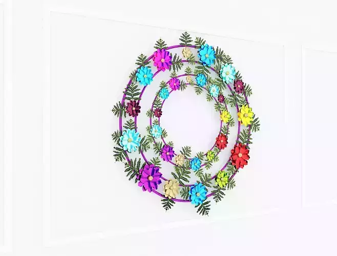 Decorative Metal plants with gold stainless  m8