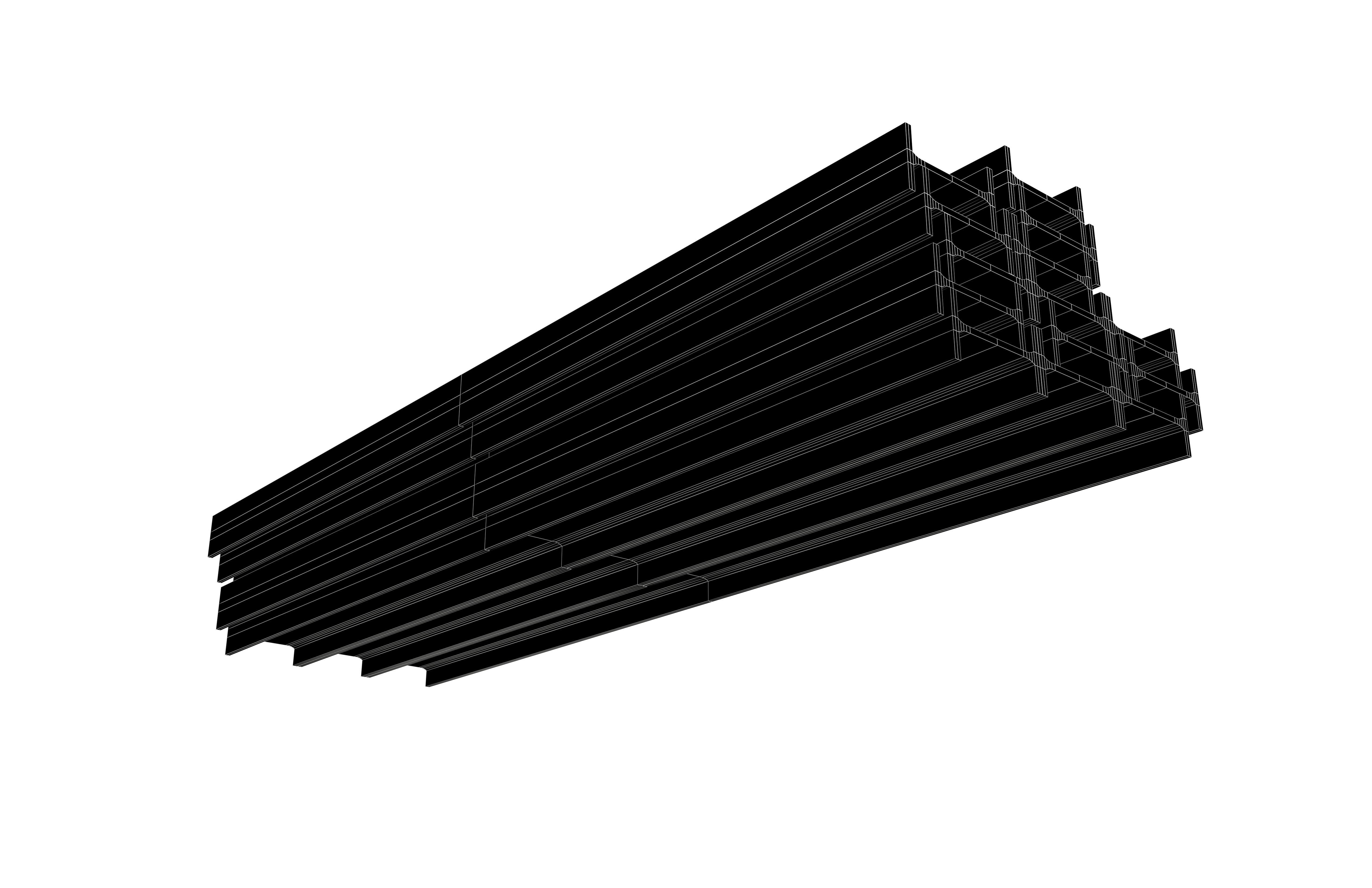 Stacked I Beam v1 001 Low-poly 3D model_7