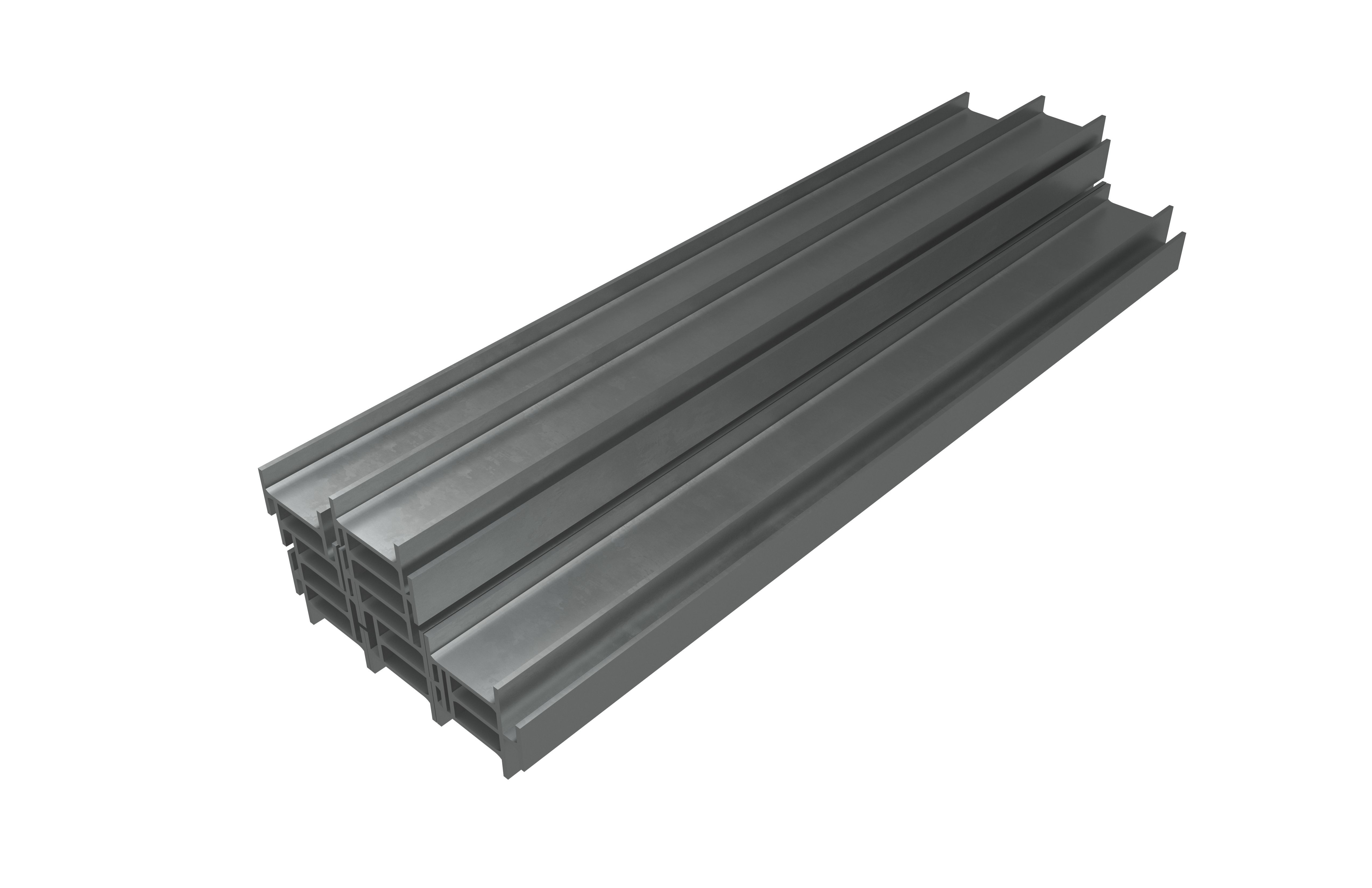 Stacked I Beam v1 001 Low-poly 3D model_3