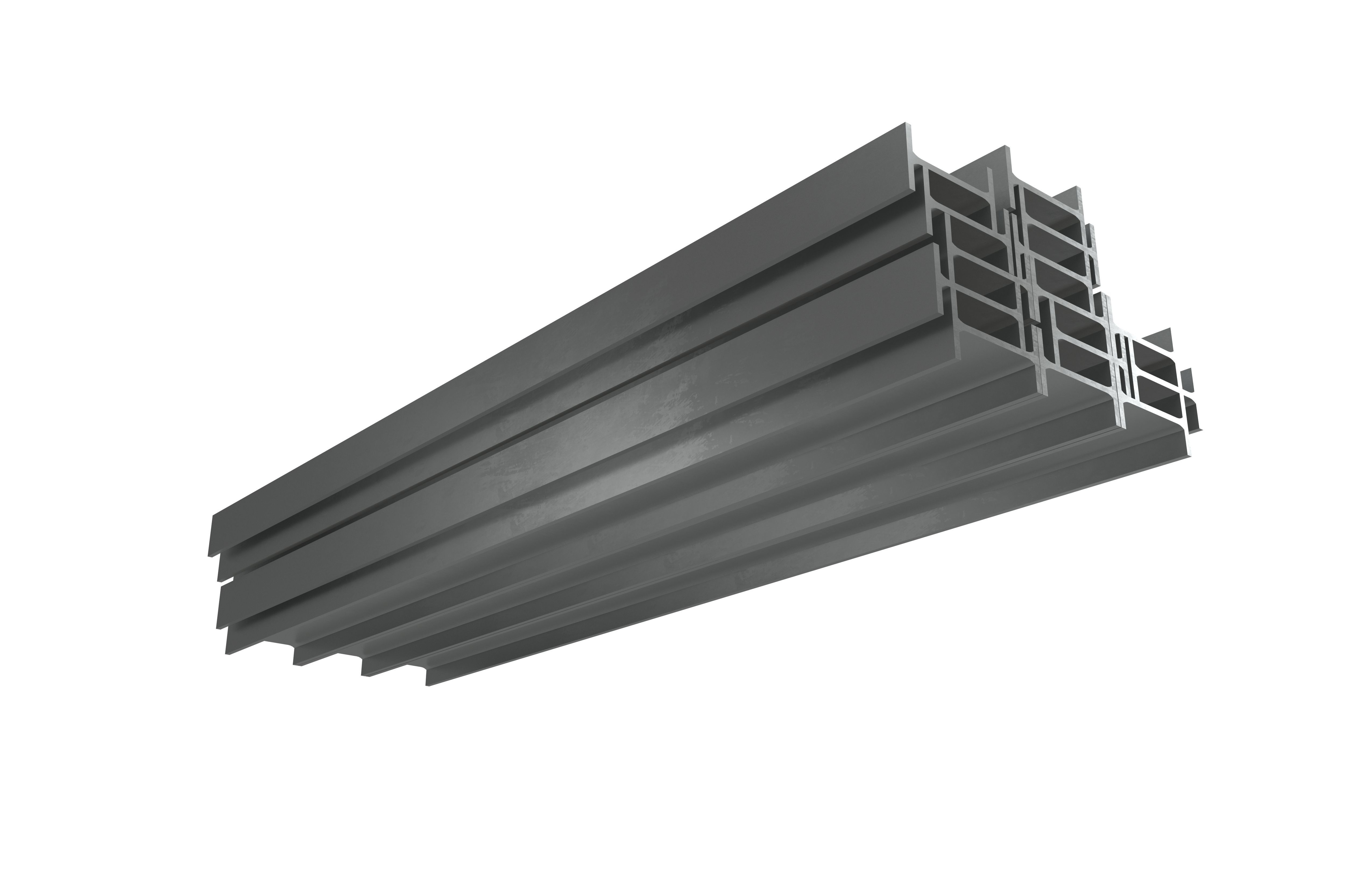 Stacked I Beam v1 001 Low-poly 3D model_1