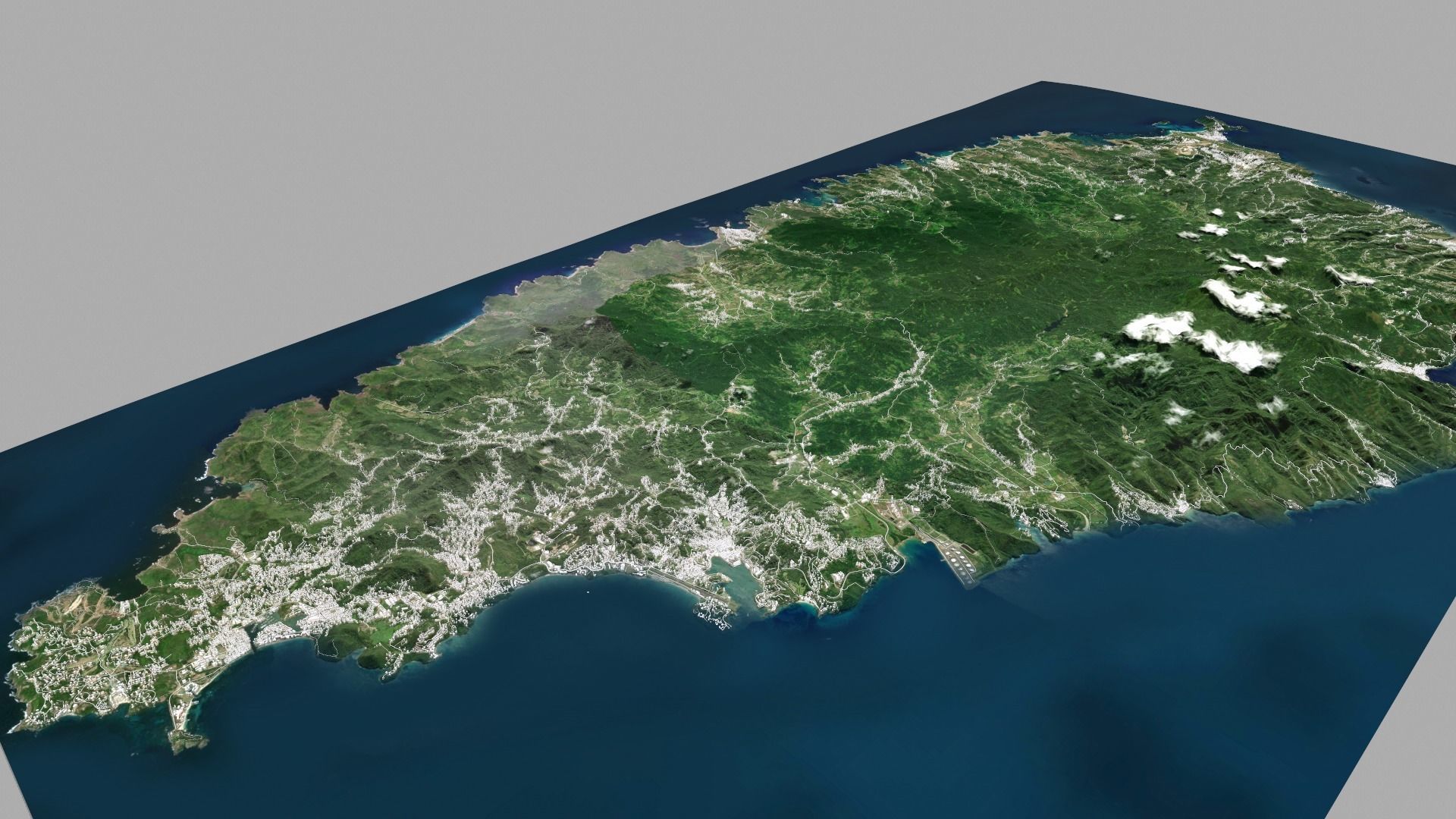 Saint Lucia Island North America 3D model_6